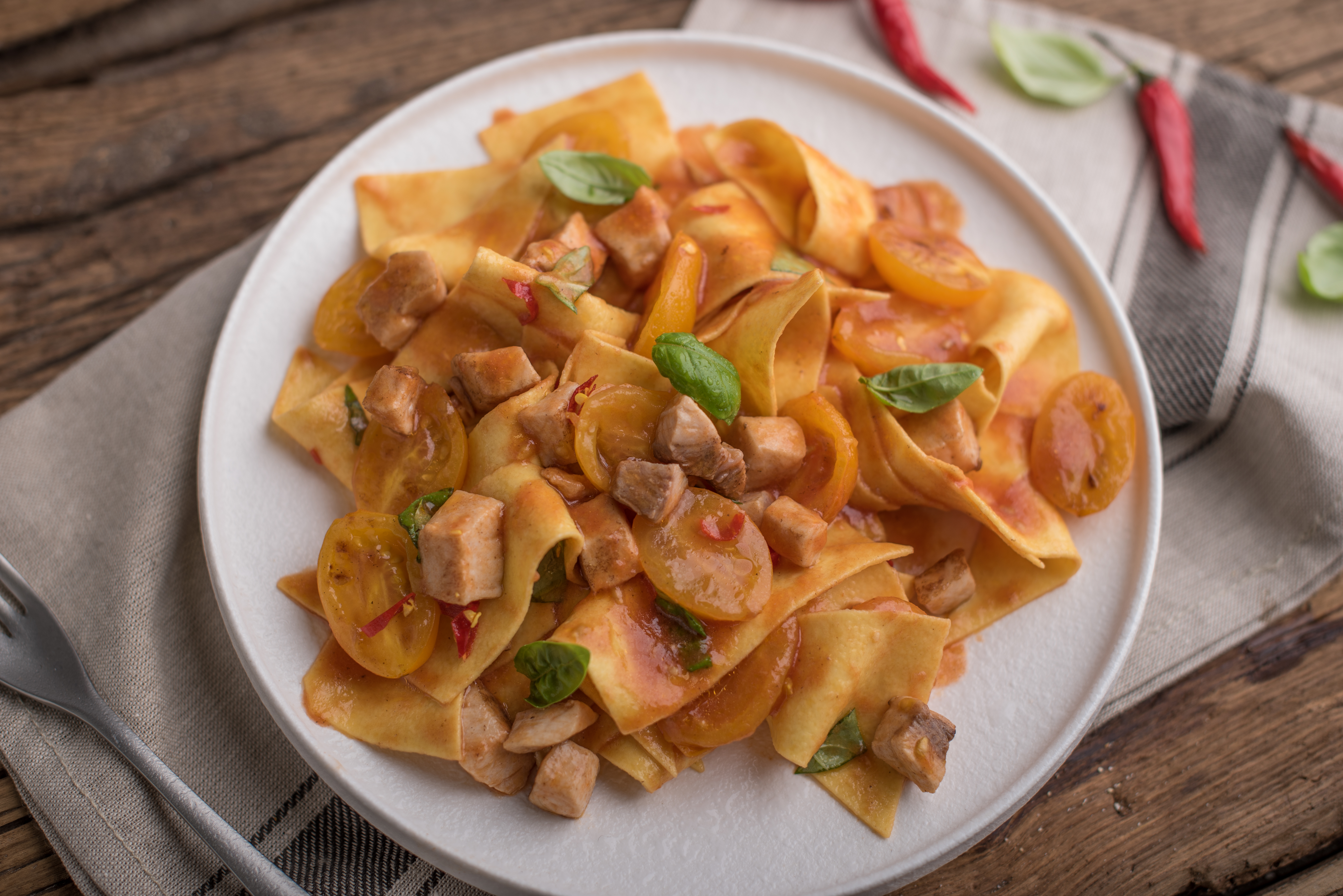 Maltagliati al sugo pesce spada
