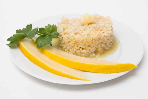 Risotto col melone giallo