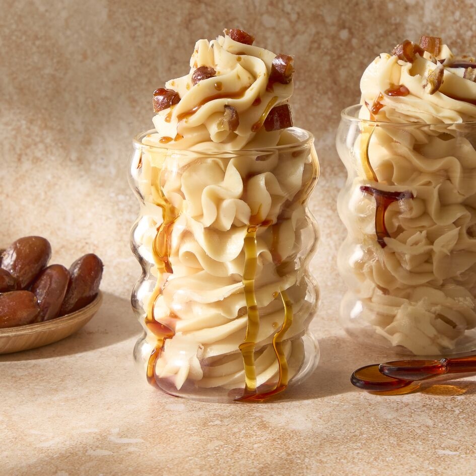 Frozen Yoghurt mit Toffee-Karamell