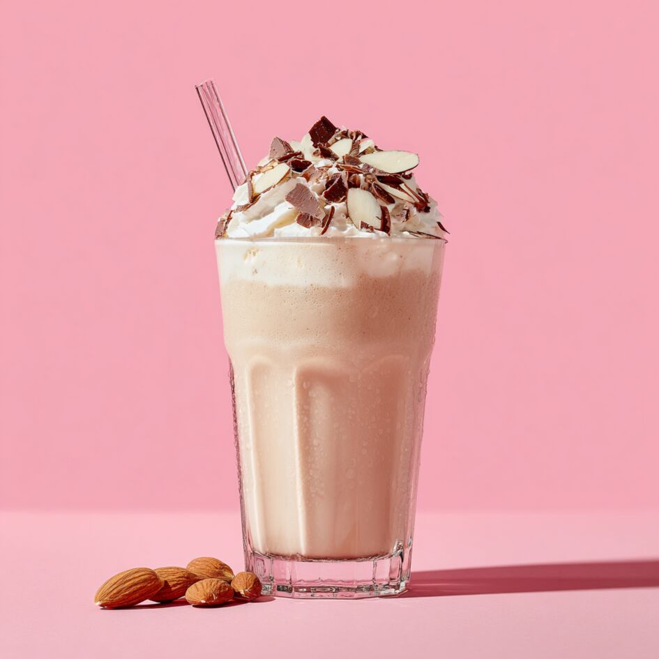 Milkshake de amêndoa e mocha