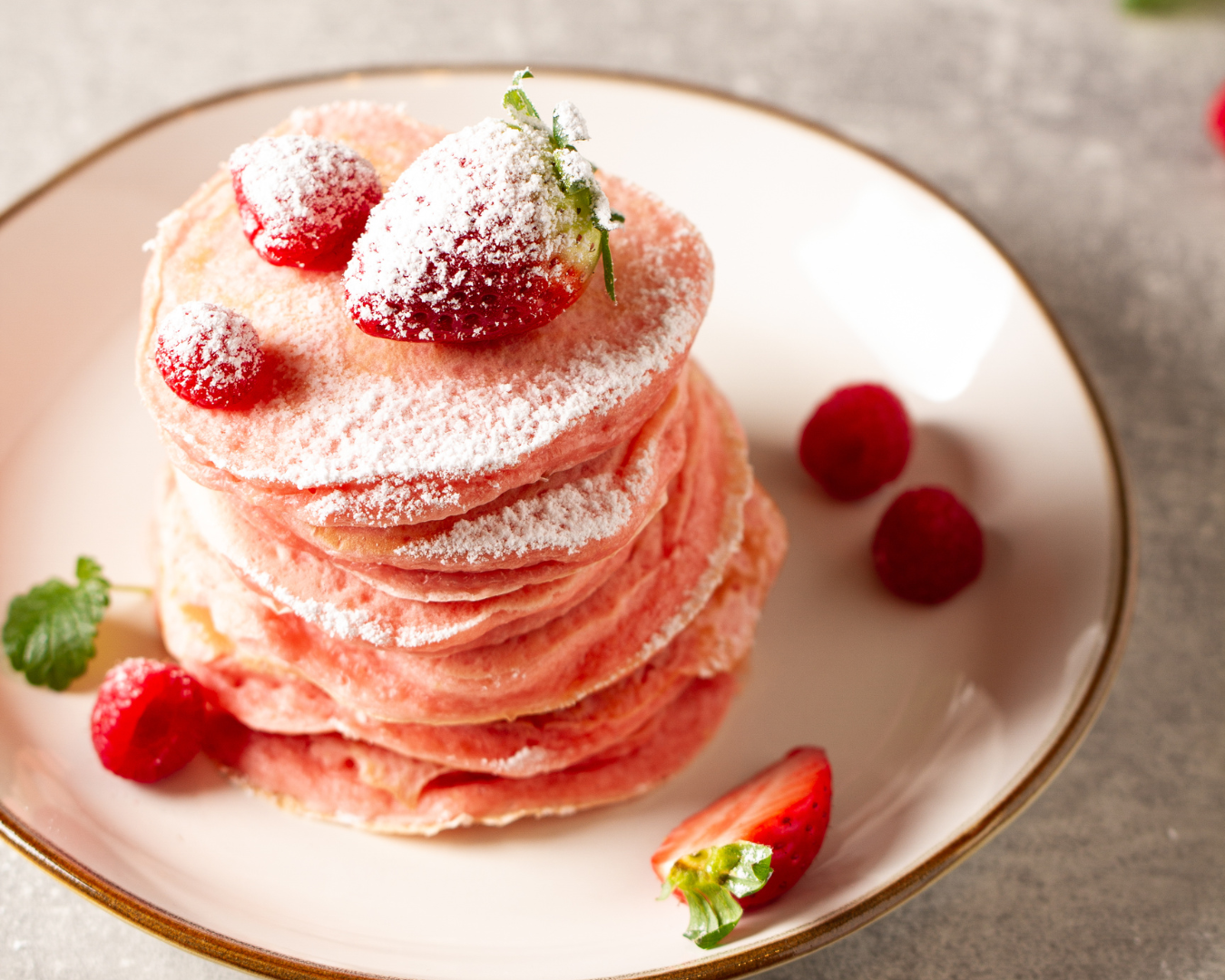 Pastelkleurige pannenkoeken