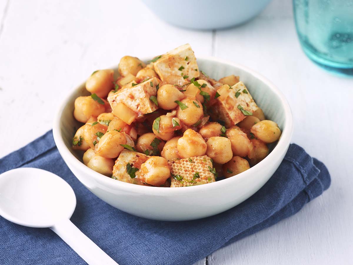 Kichererbsen-Tofu-Pfanne