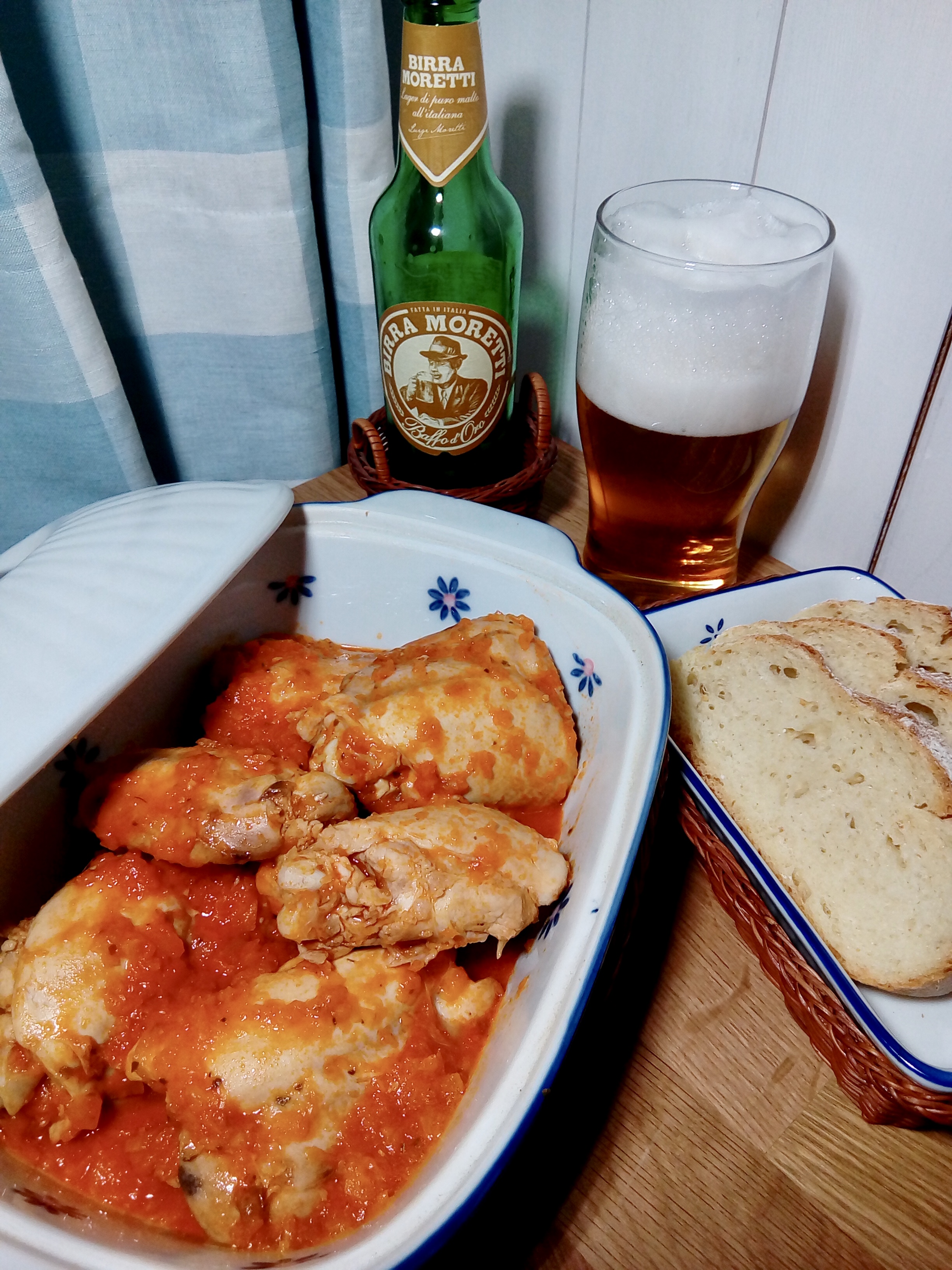 Pollo a la cerveza ( pollo alla birra )
