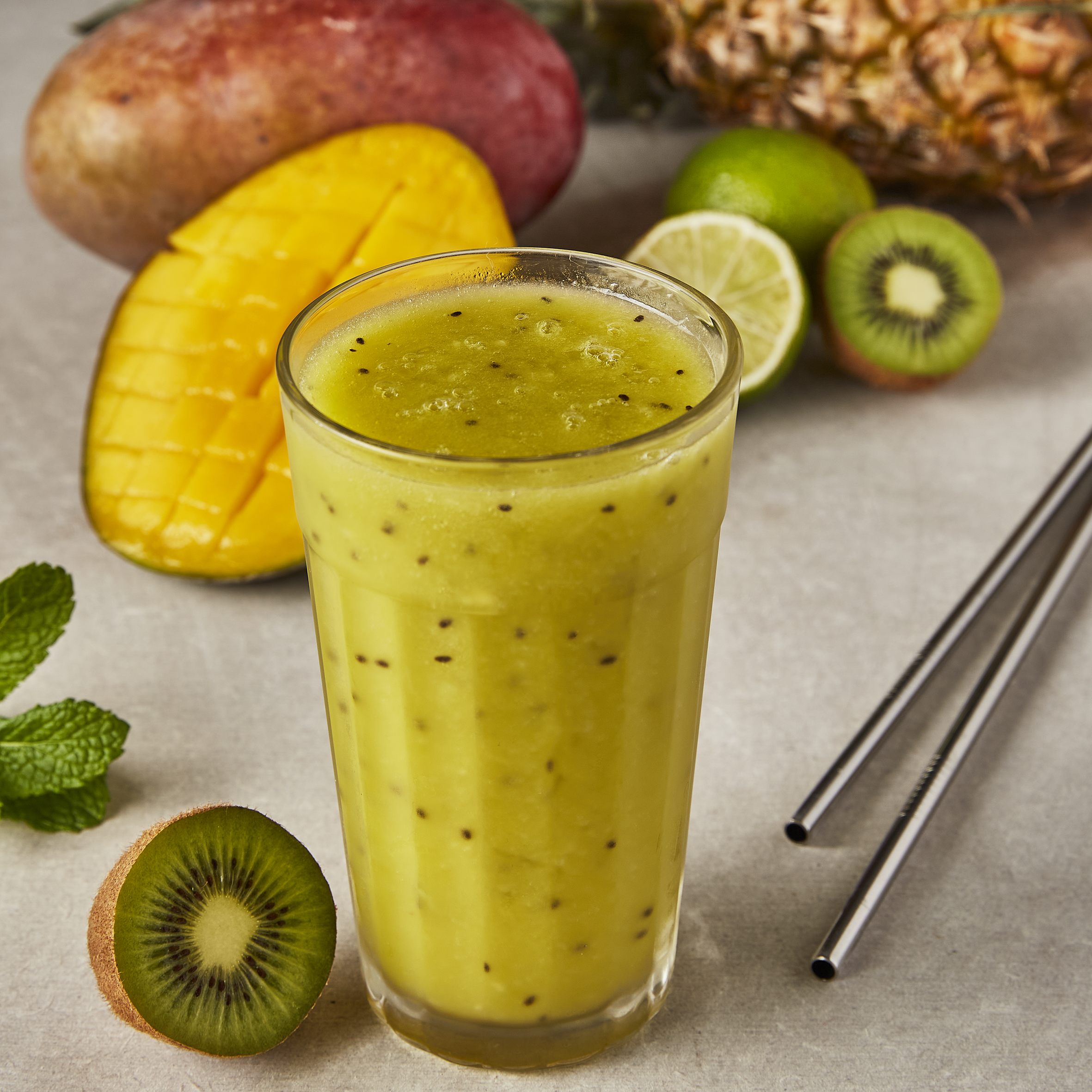 Batido de frutas exóticas