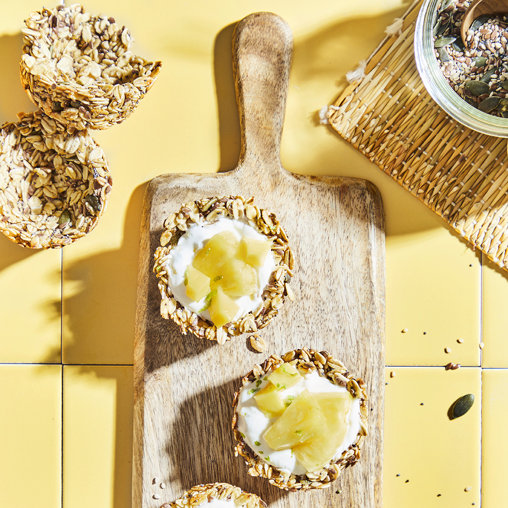 Müsli-Joghurt Törtchen mit frischem Obst