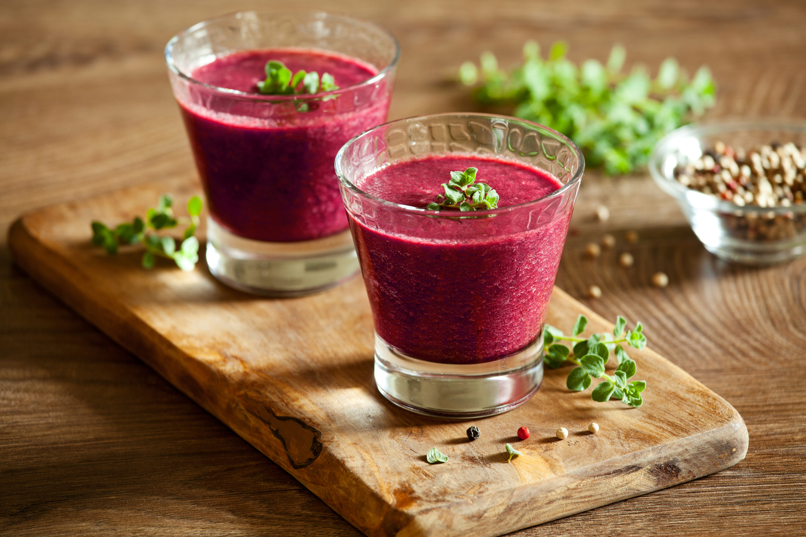 Gazpacho van rode biet