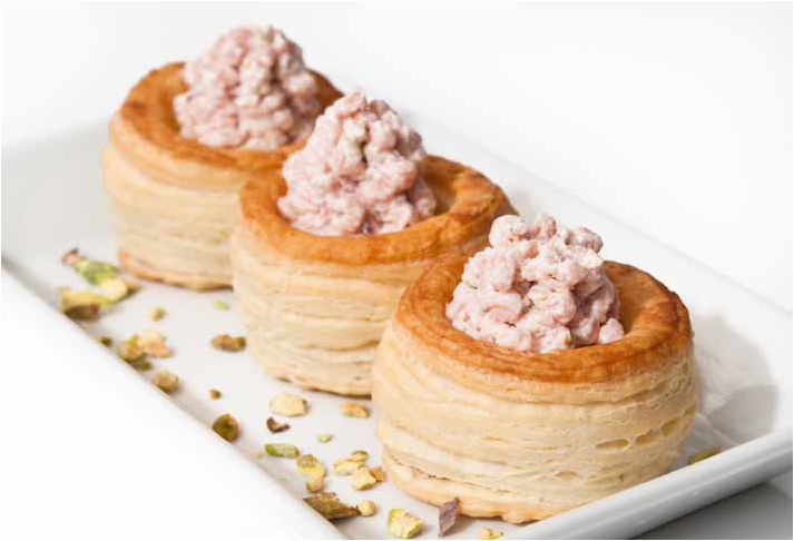 Vol-au-vent con mousse di mortadella