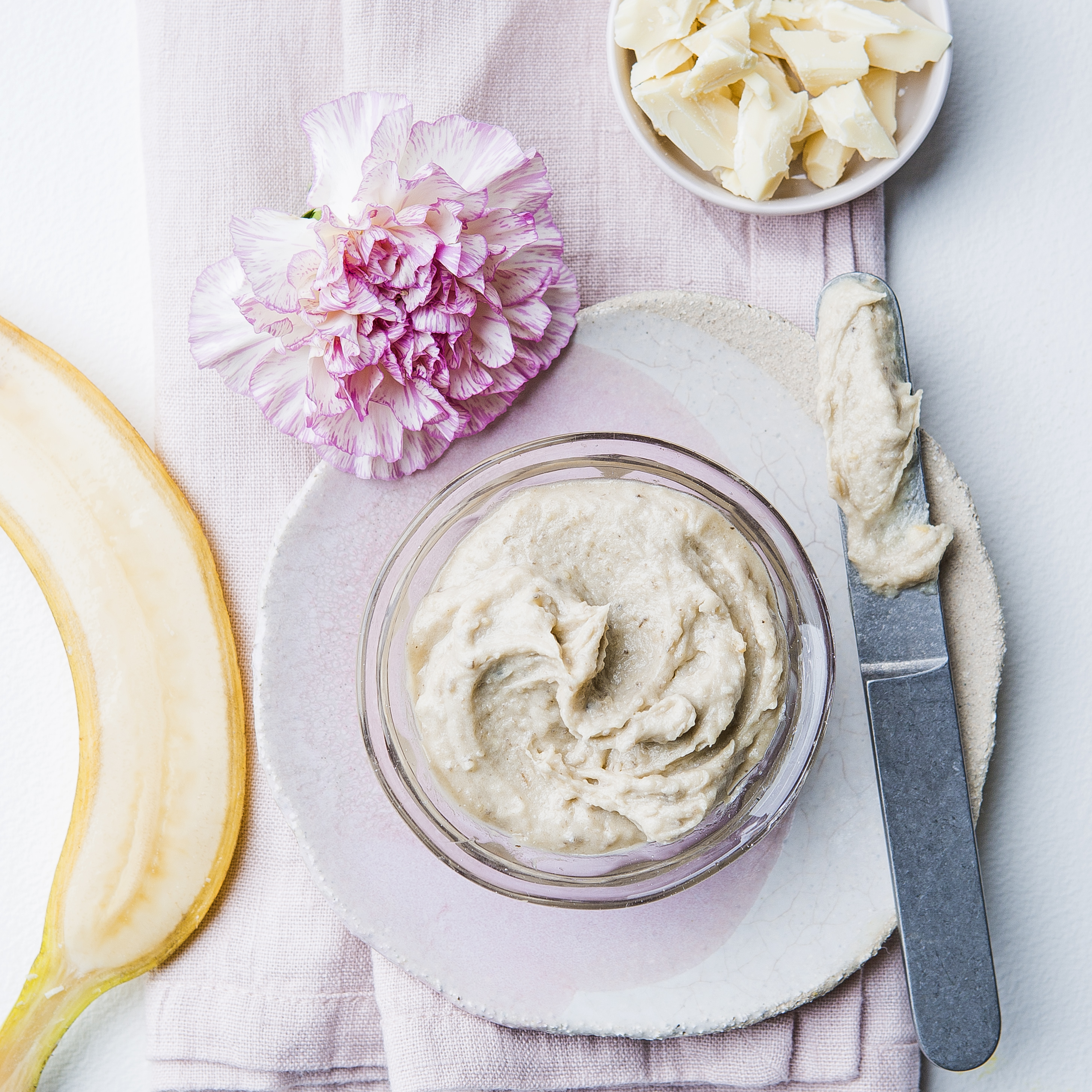 Creme de barrar com banana