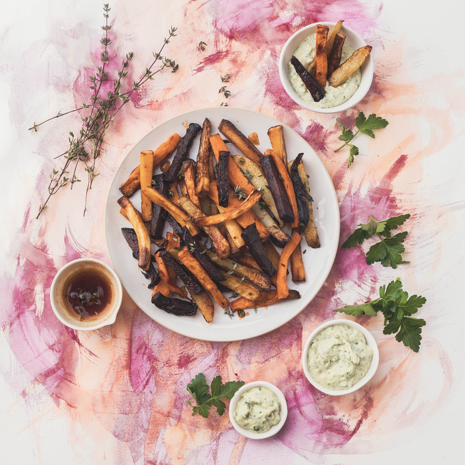 Patatas fritas de verduras