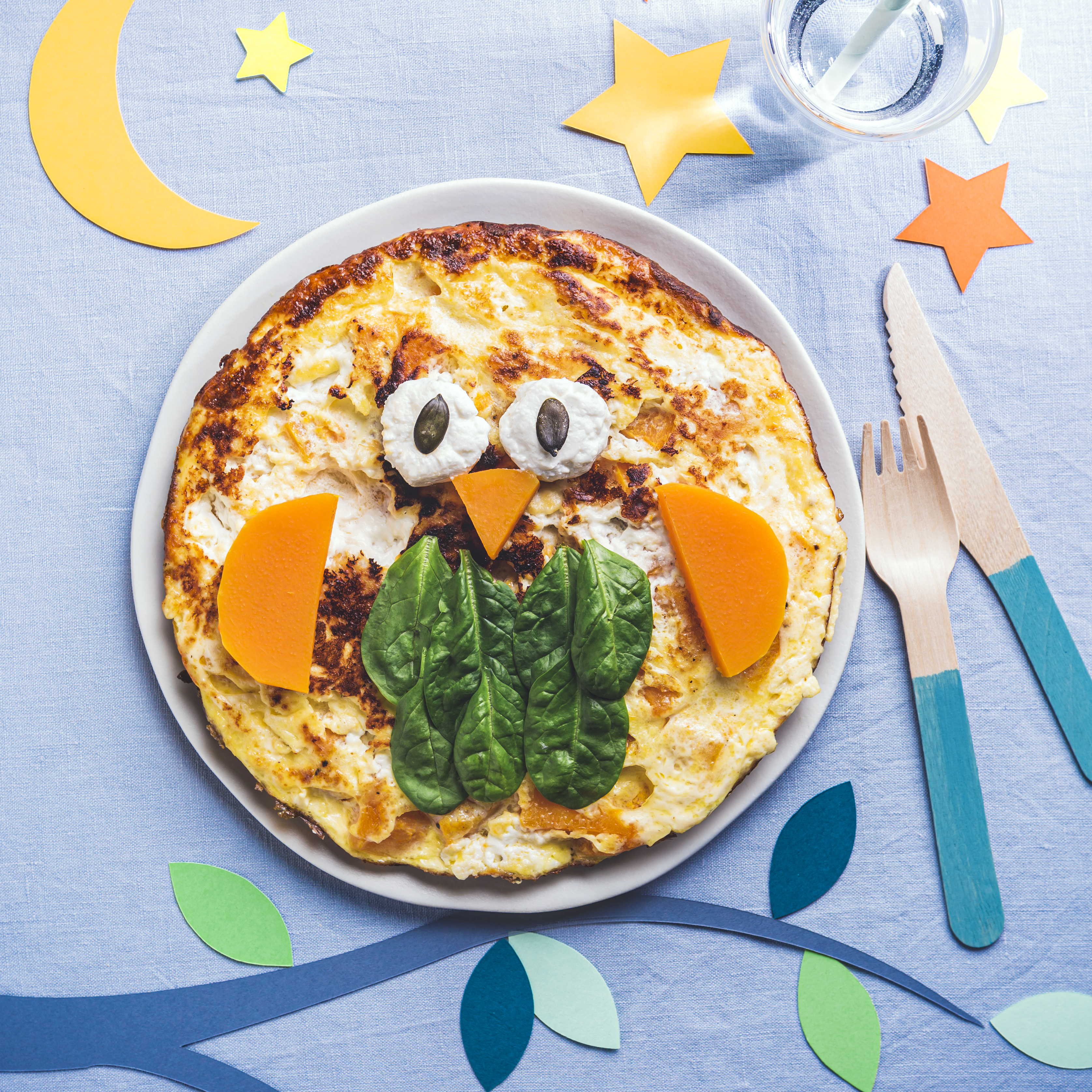 Fritatta de calabaza y queso de cabra