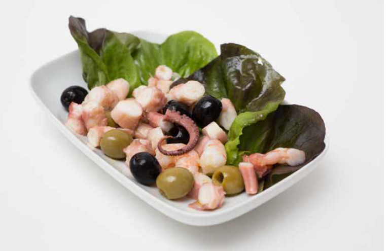 Insalata di gamberi e polipo