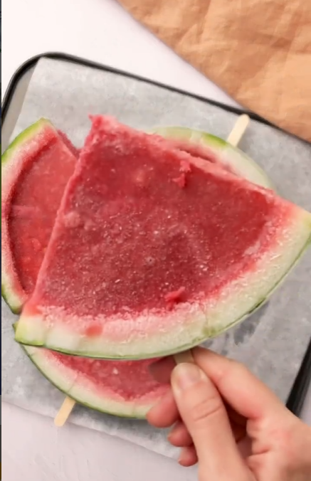 Helados de sandía Realfooding