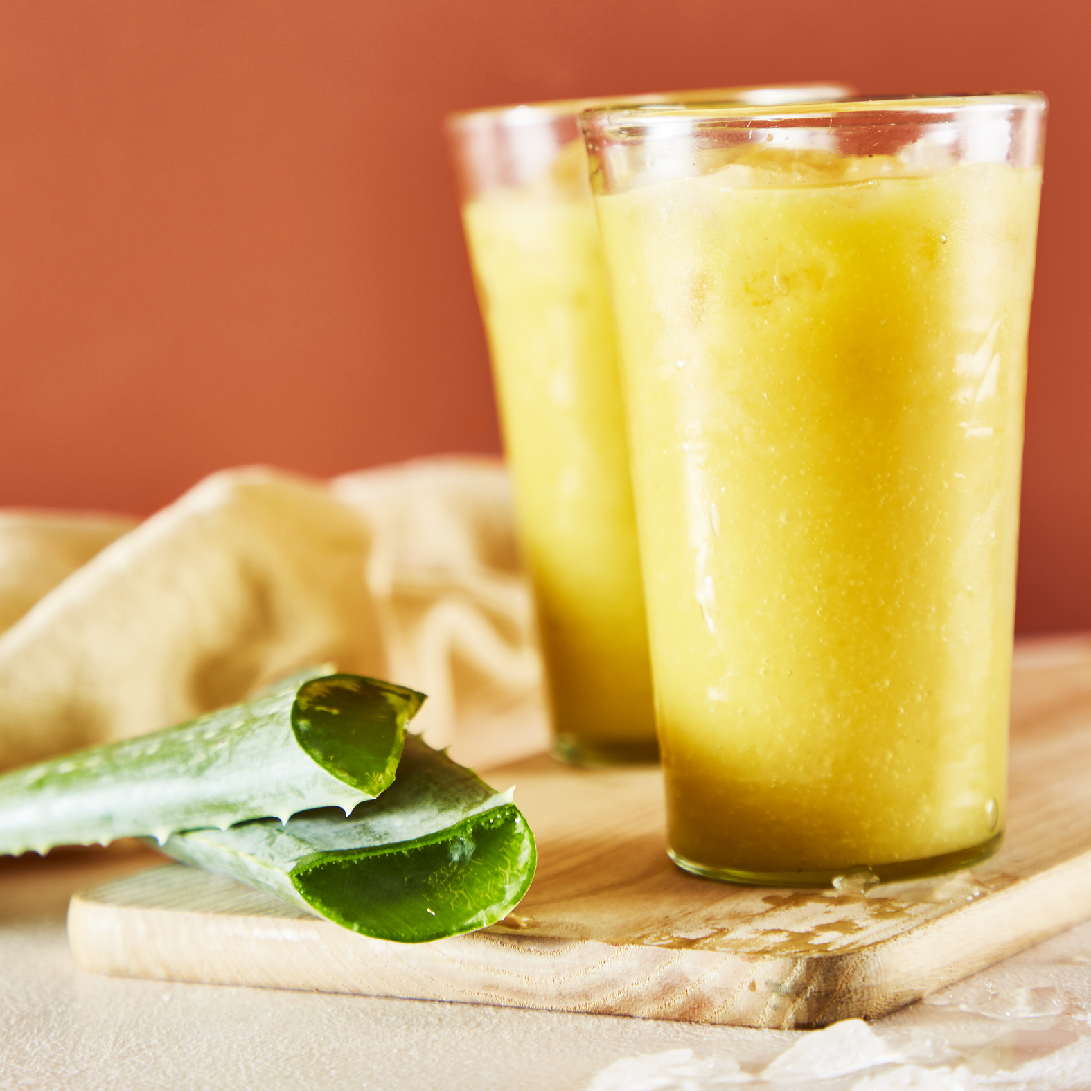 Batido de fruta tropical con Aloe vera