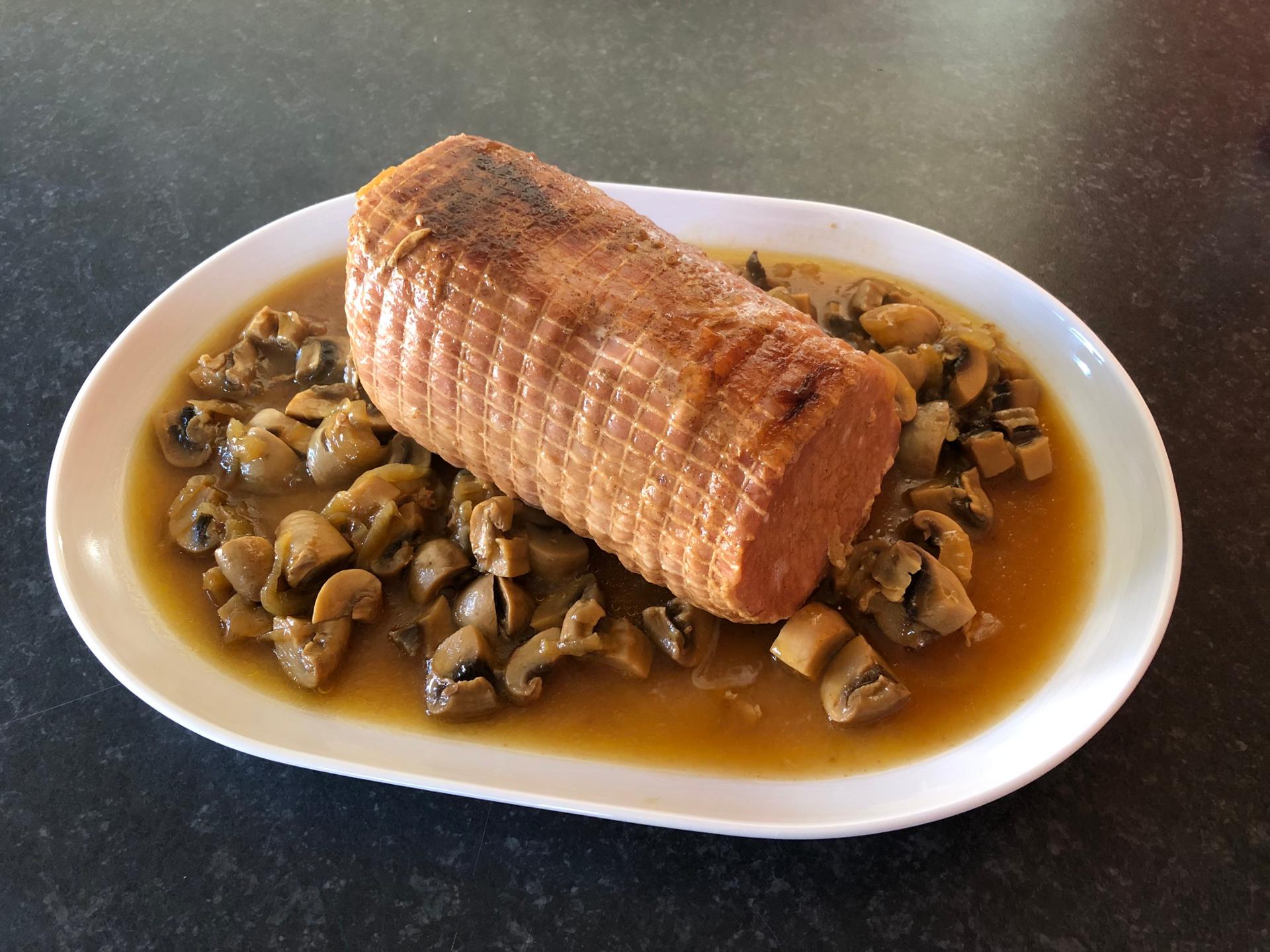 Rôti de porc saumuré fumé et pommes de terre - Recette Cookeo | Moulinex