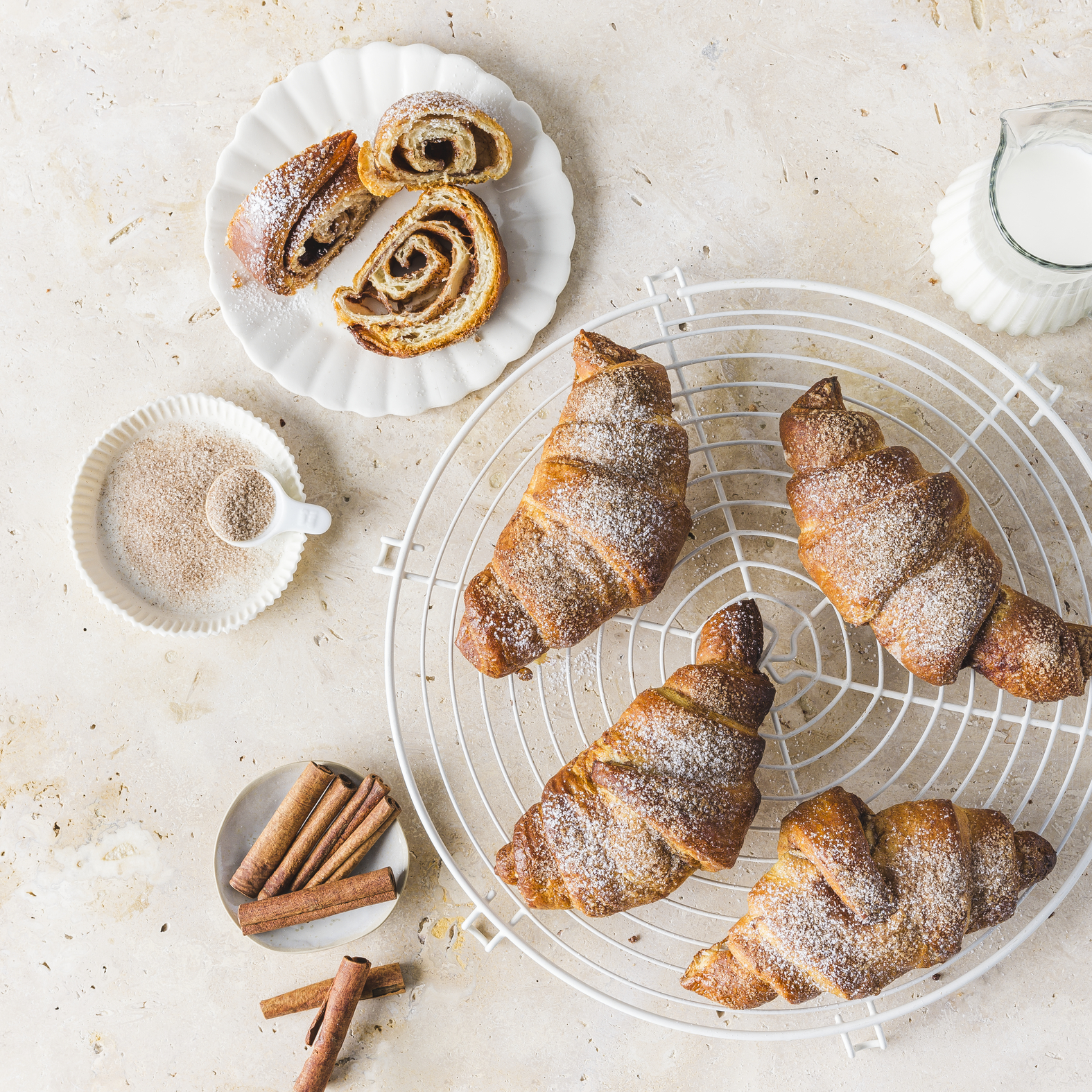Zimtschnecken-Croissants (Zimtschnecken)