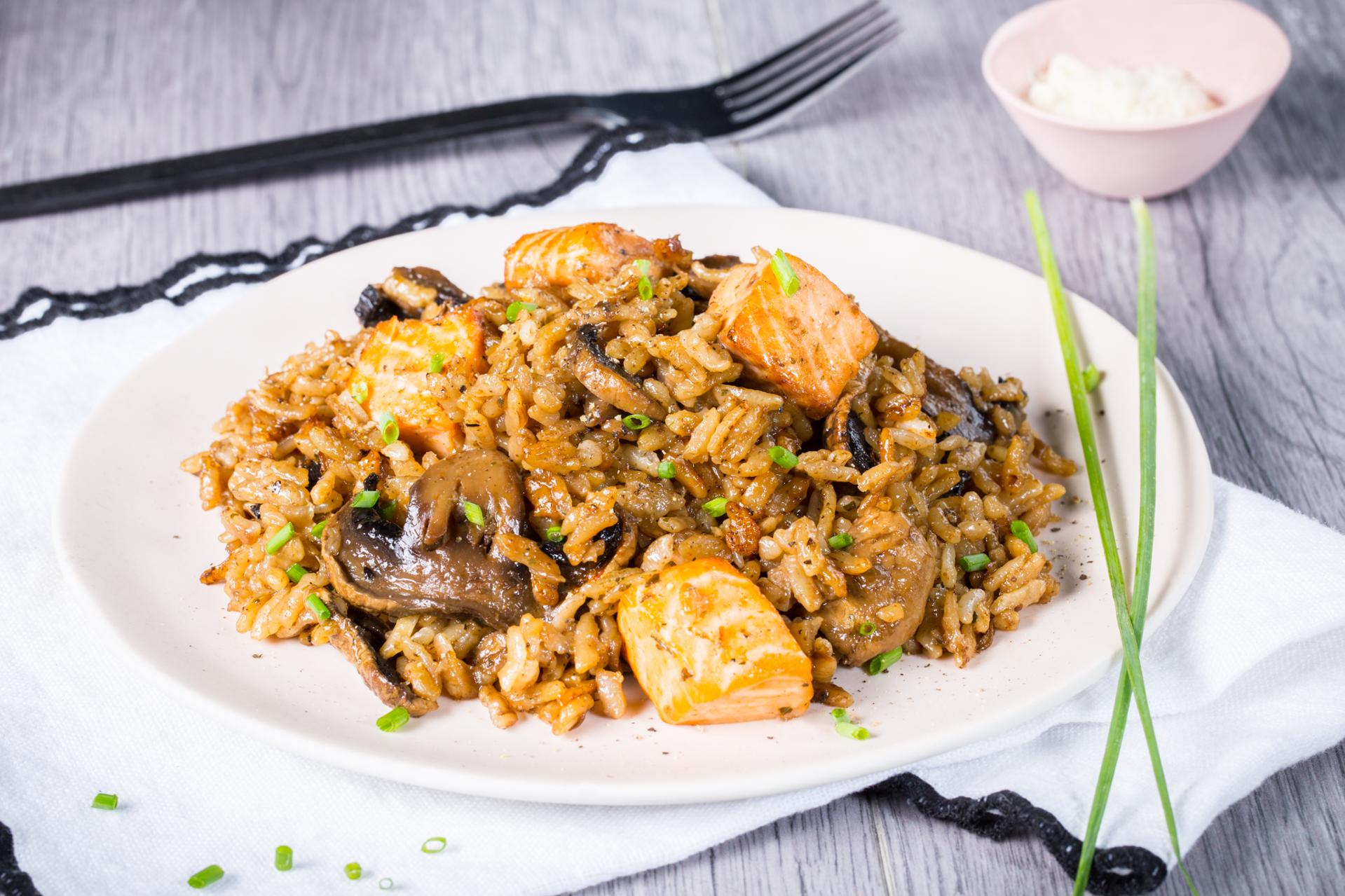 Ebly au crevettes et aubergines façon risotto (light) - Recette Cookeo ...