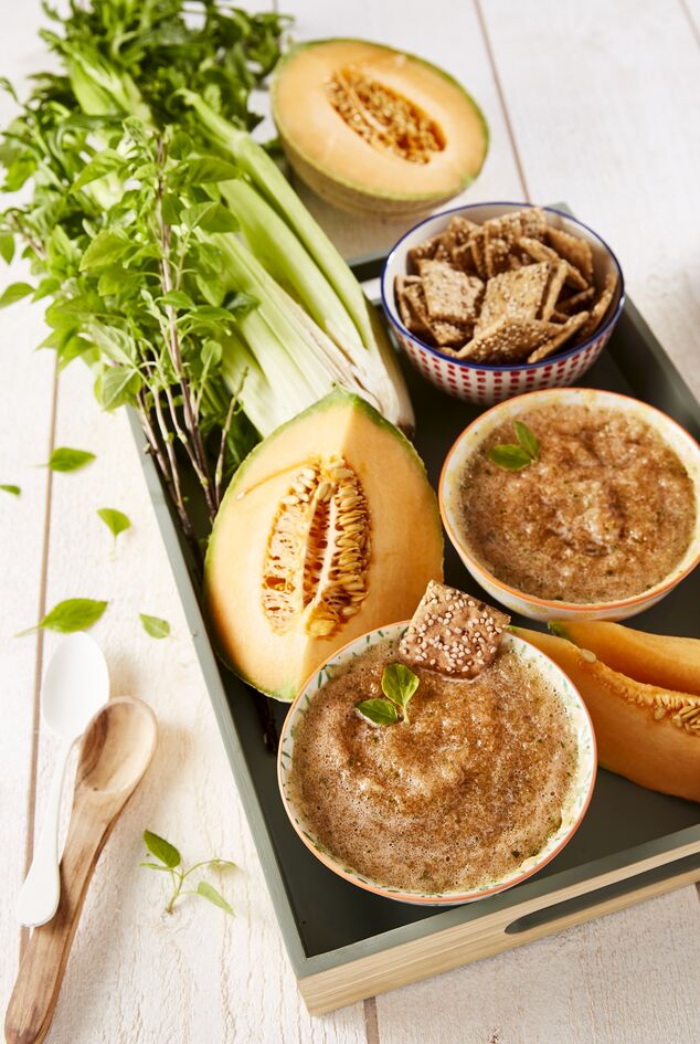 Sopa de melão e aipo
