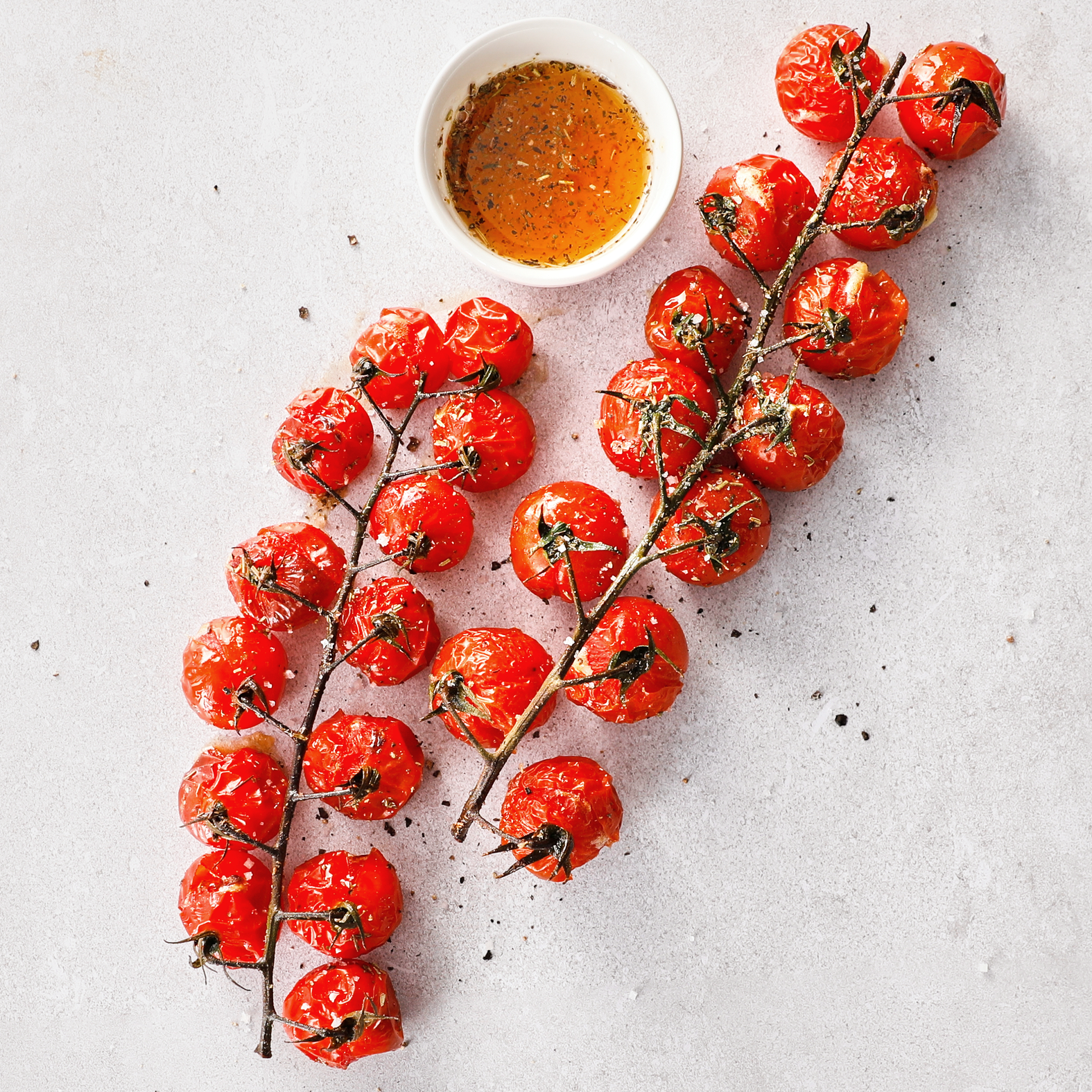Tomates cherry asados
