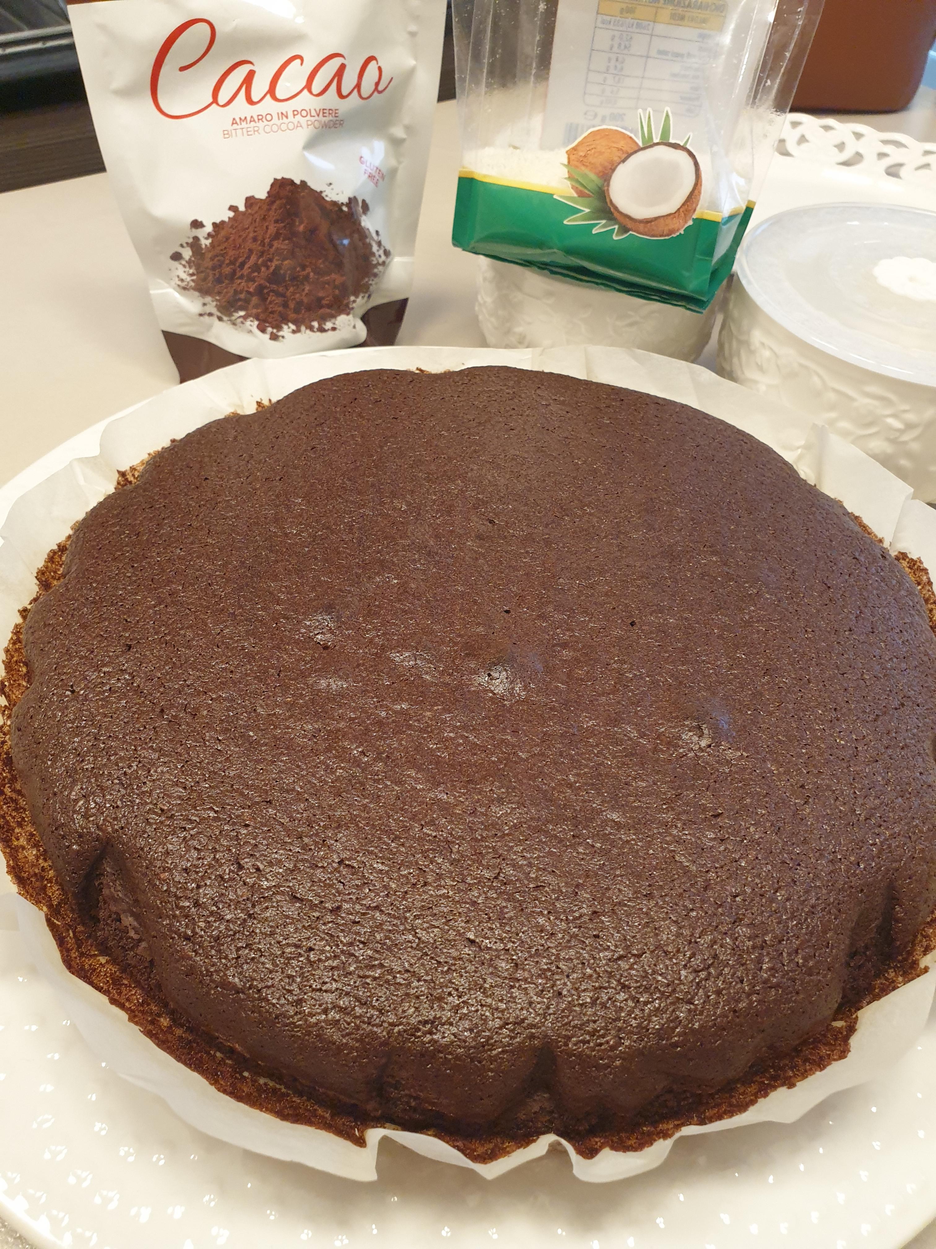 Torta al cocco e cacao