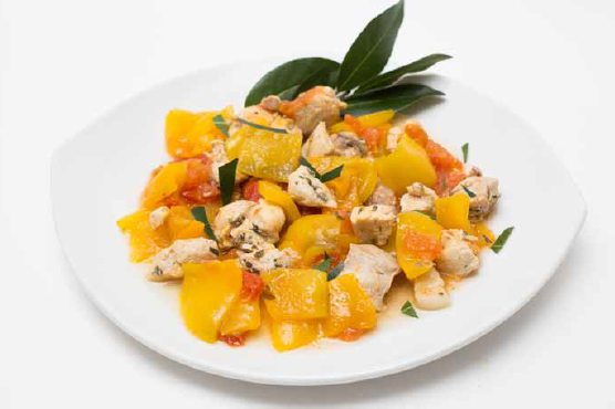 Coniglio con i peperoni
