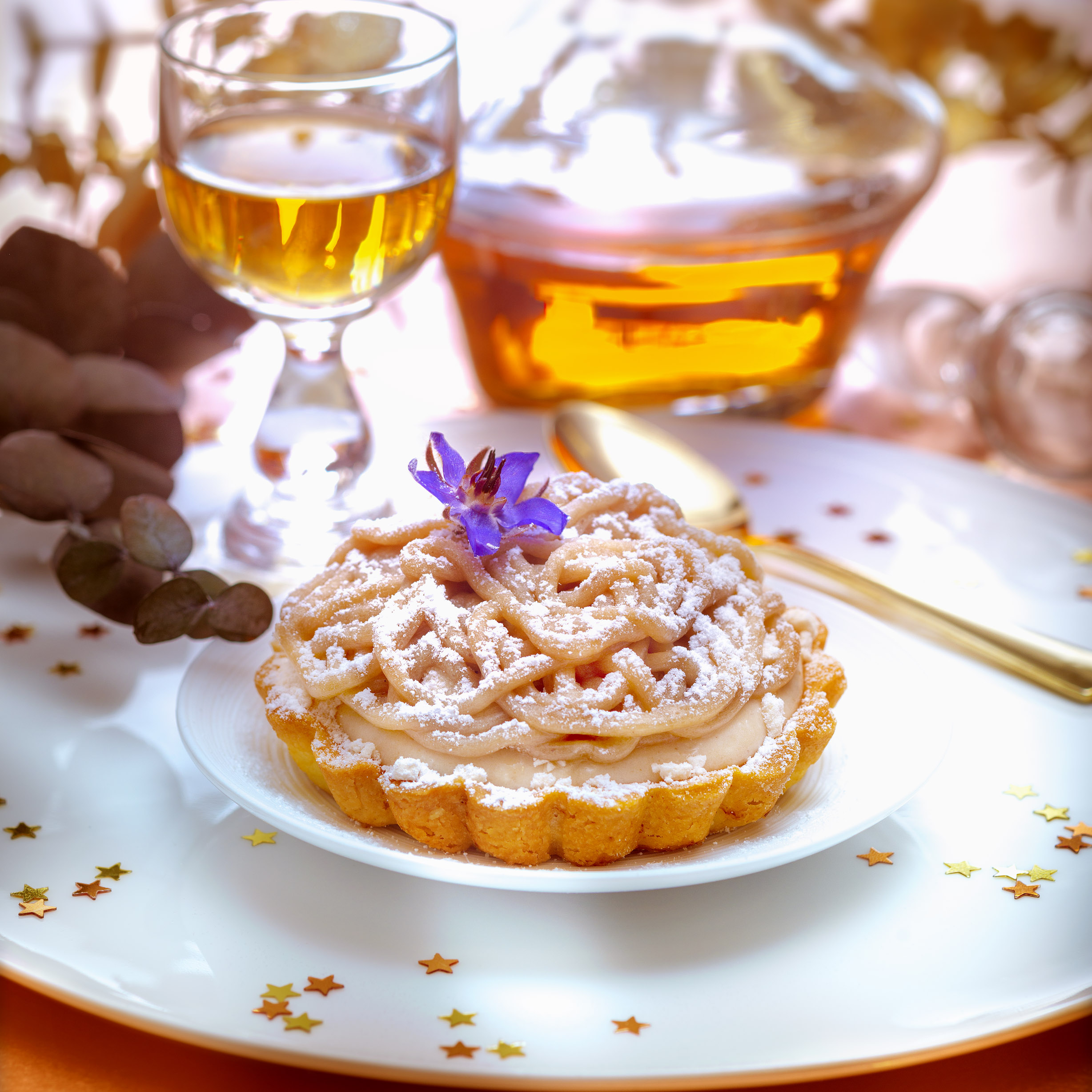 Mont Blanc renovado y vino de naranja