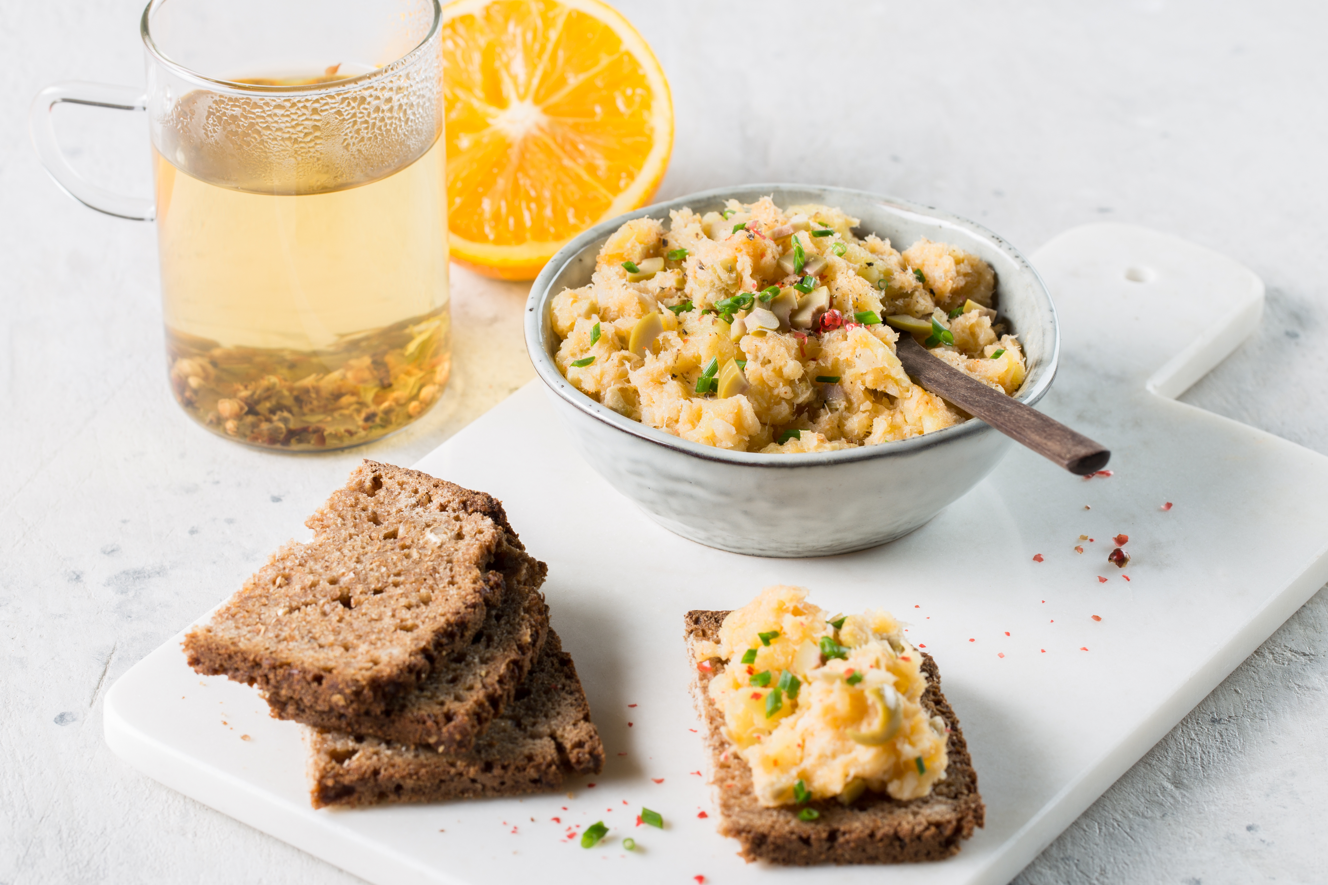 Rillettes di merluzzo con olive