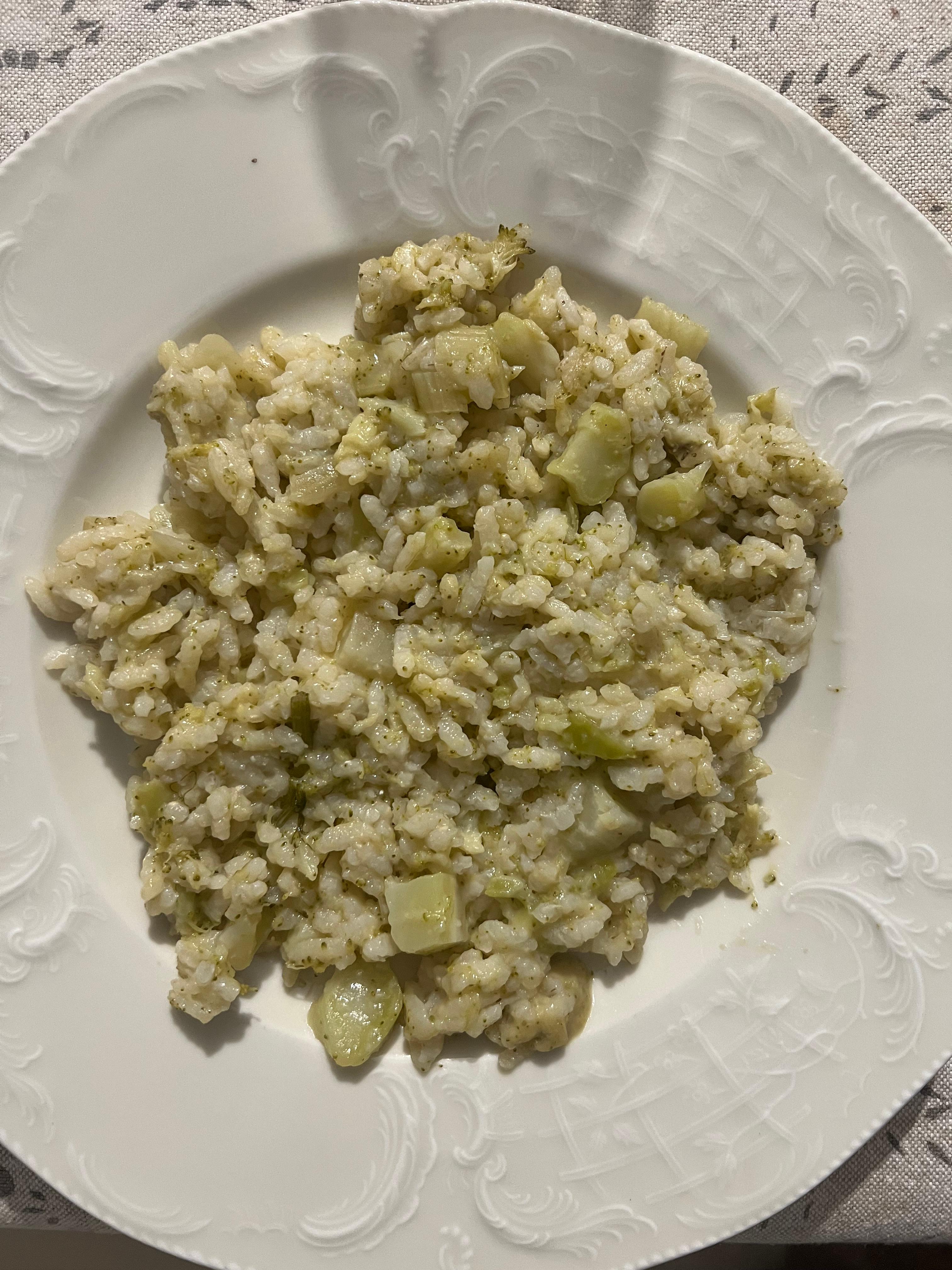 Risotto broccoli e finocchio