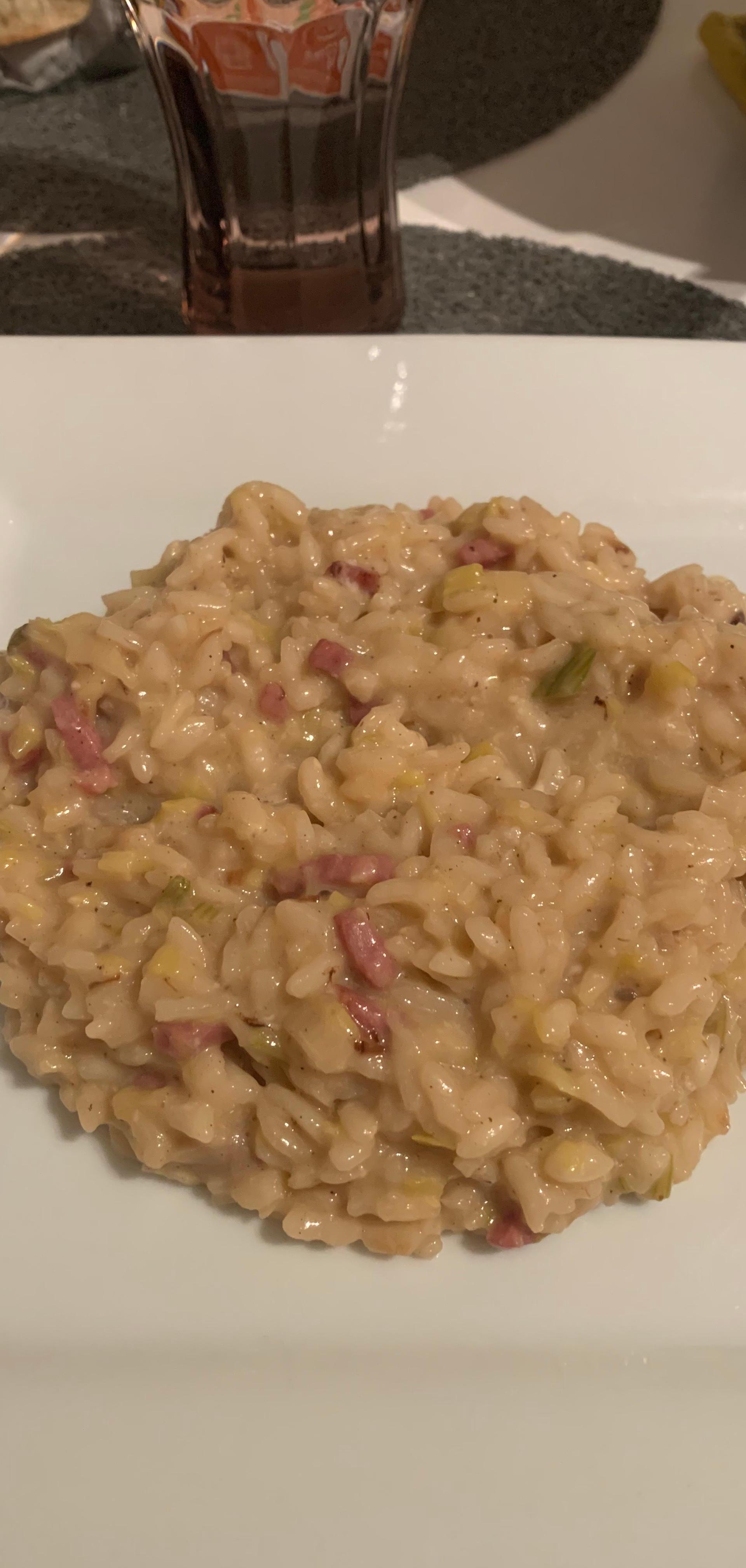 Risotto Poireaux Lardons Cookeo