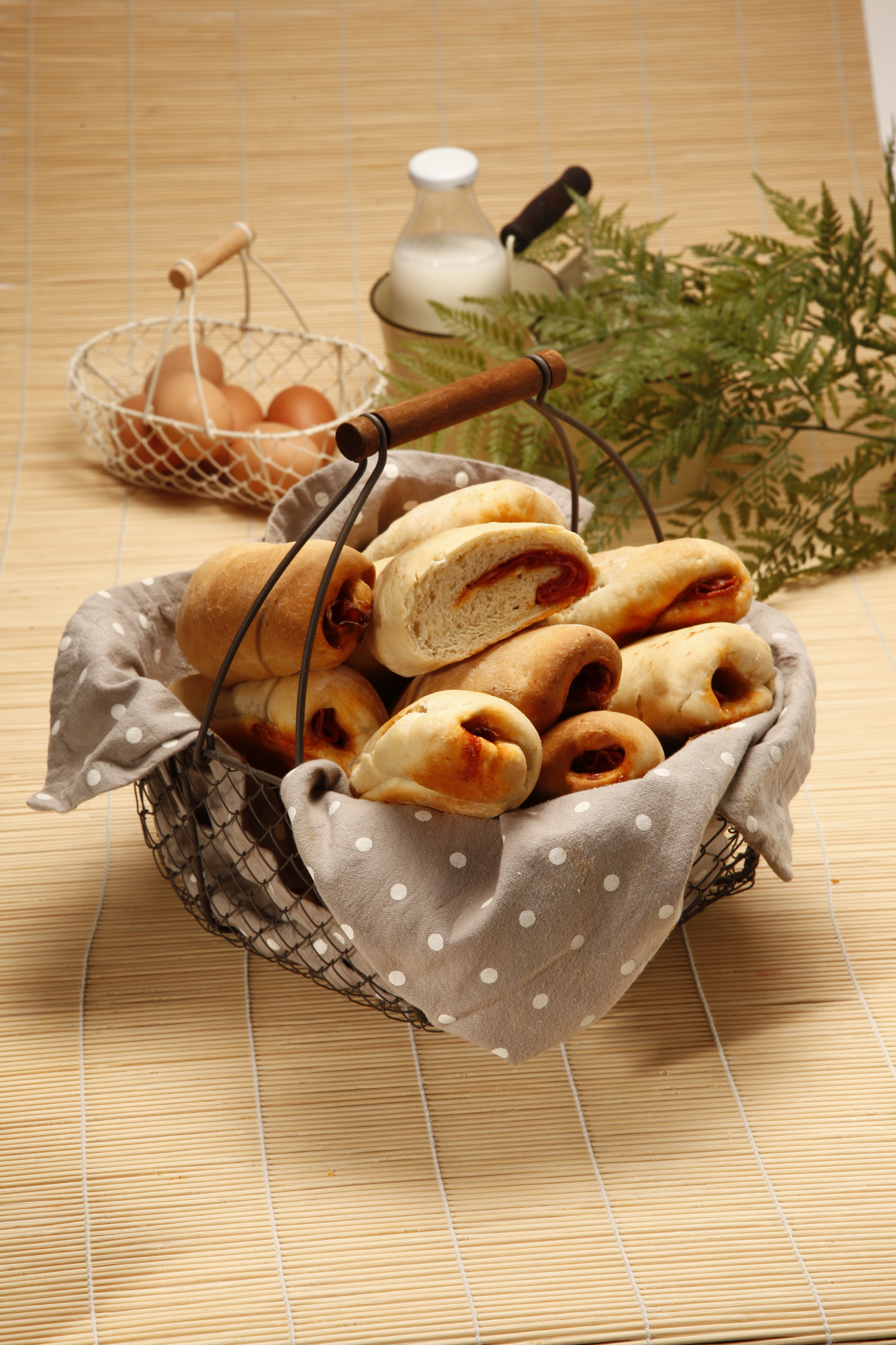 Pãezinhos com chouriço