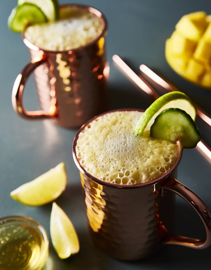 Mango mule cocktail