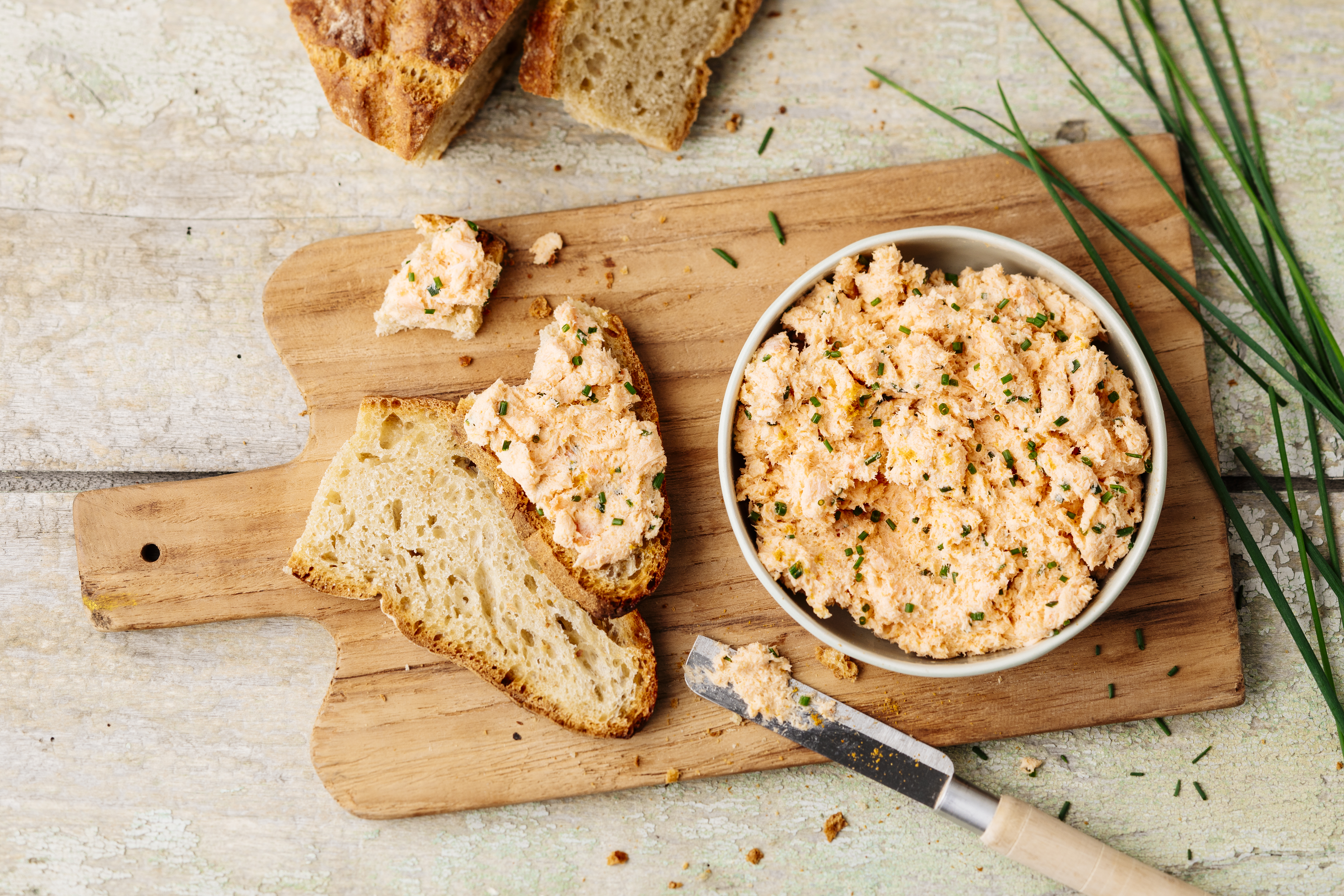 Rillette di salmone con formaggio fresco ed erbe