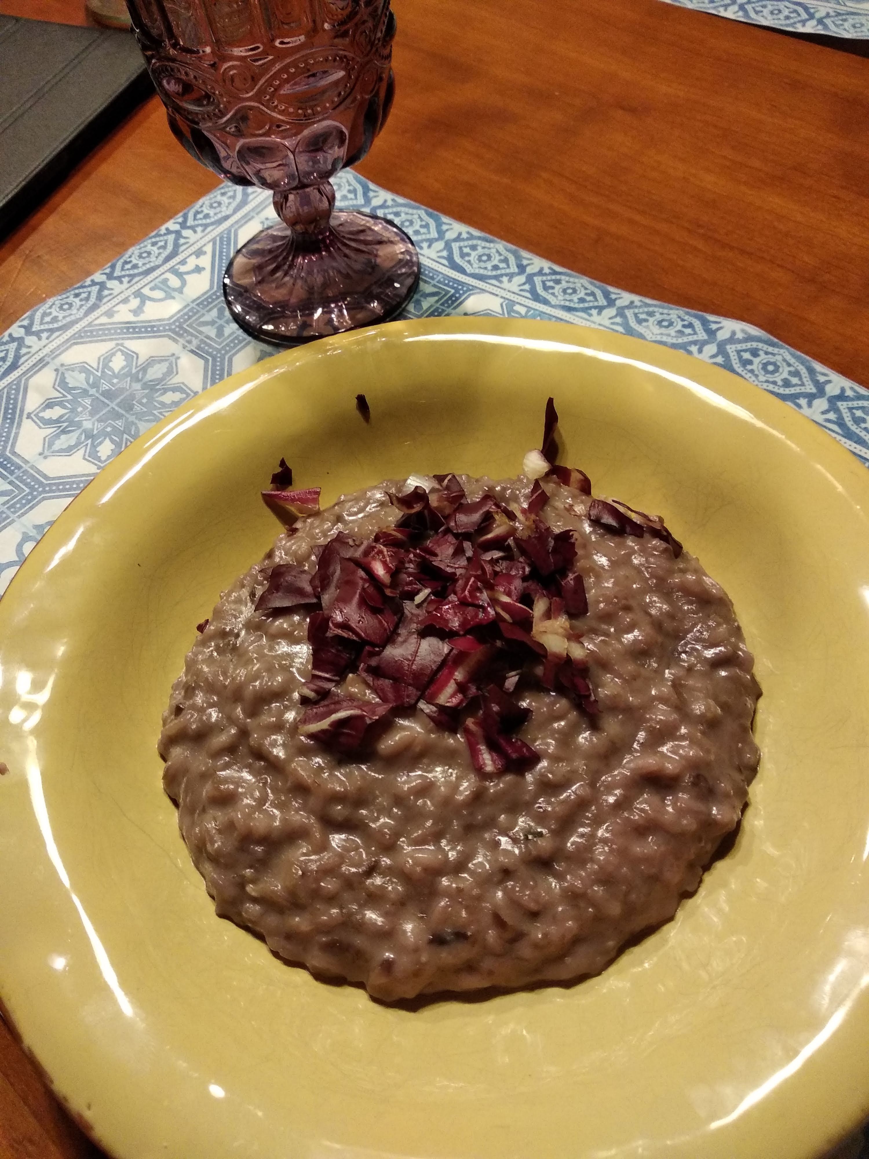 Risotto radicchio e gorgonzola