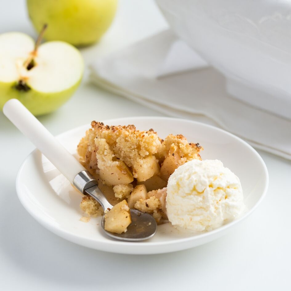 Crumble con Manzanas Suaves