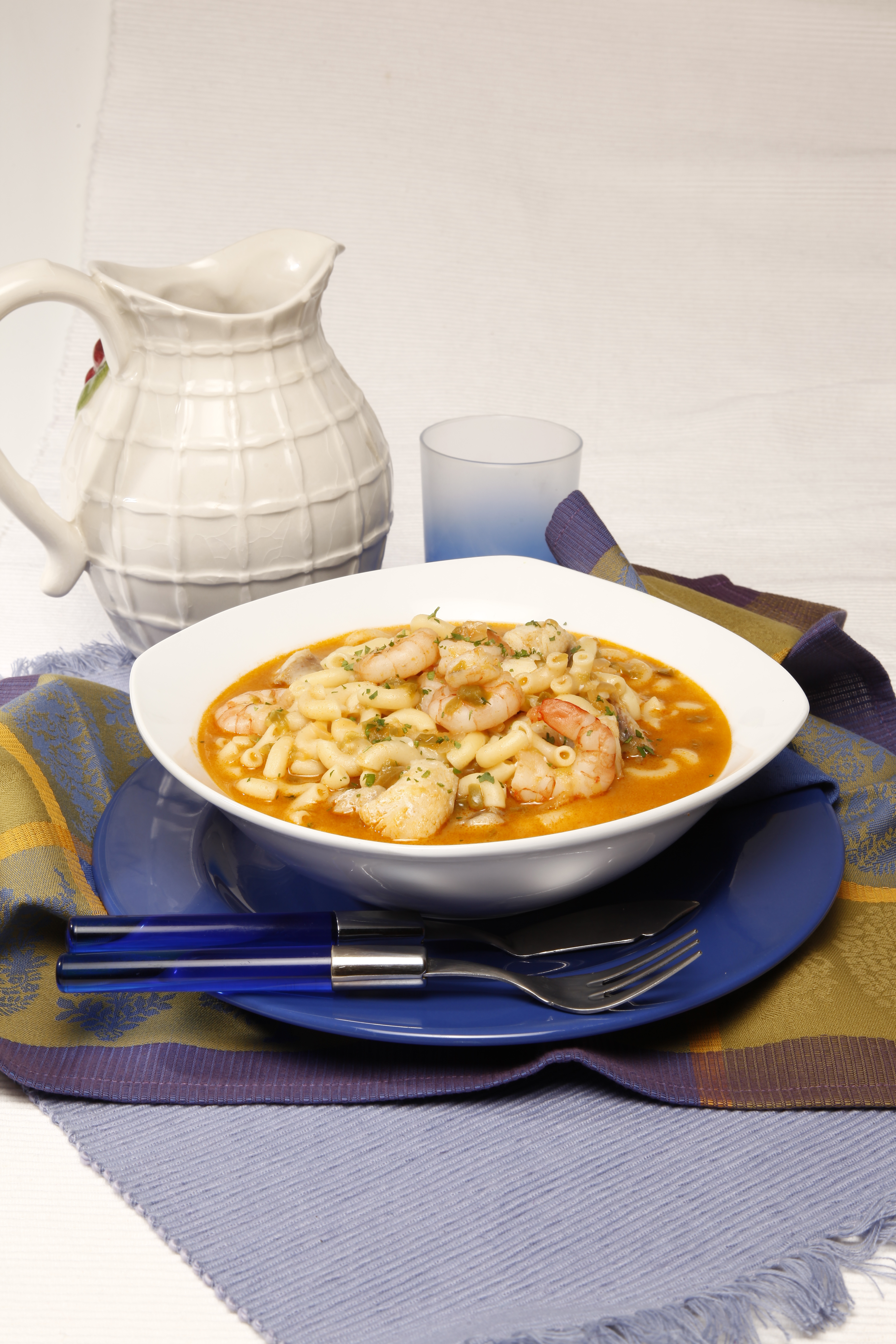 Massinha de tamboril com camarão