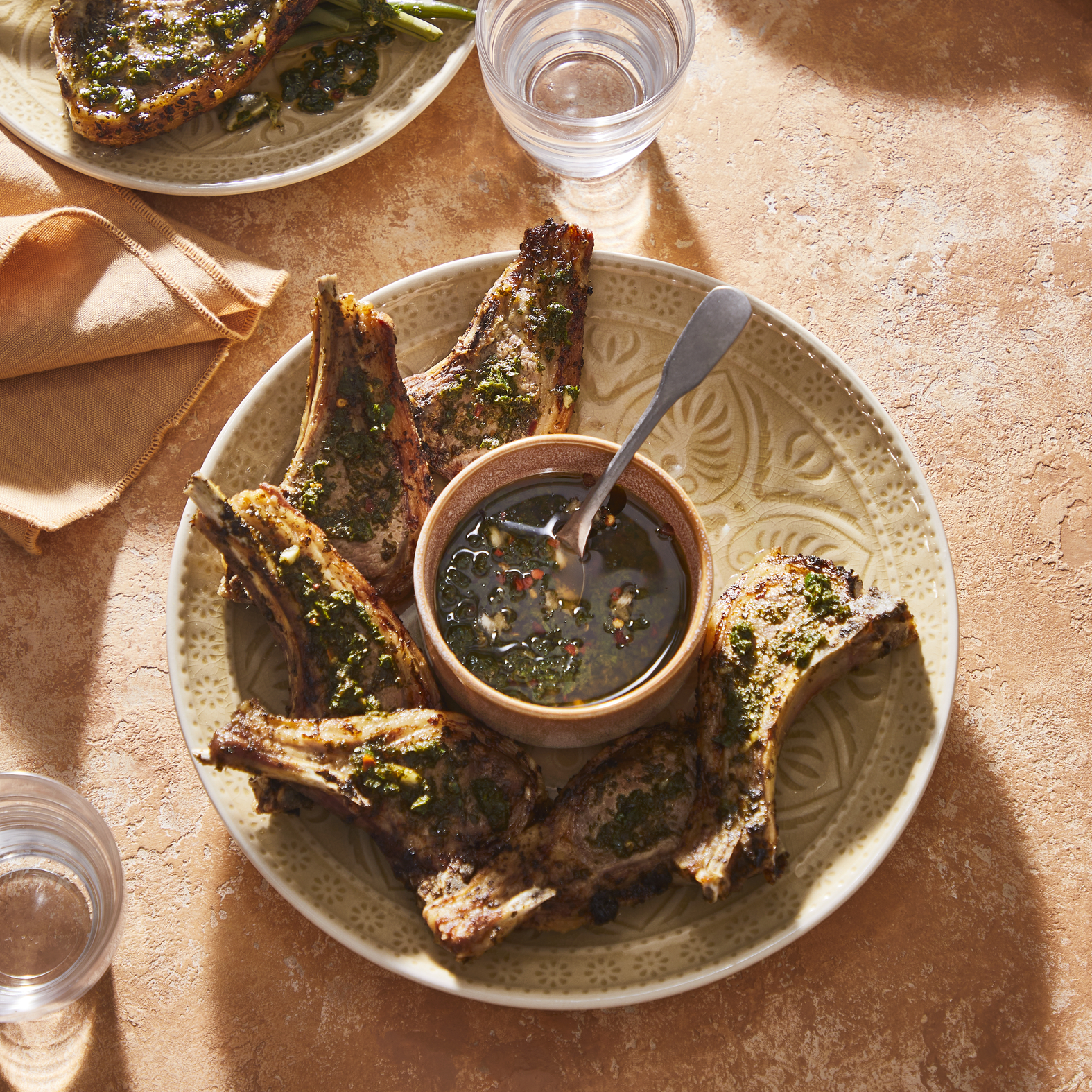 *Chermoula lamb cutlets