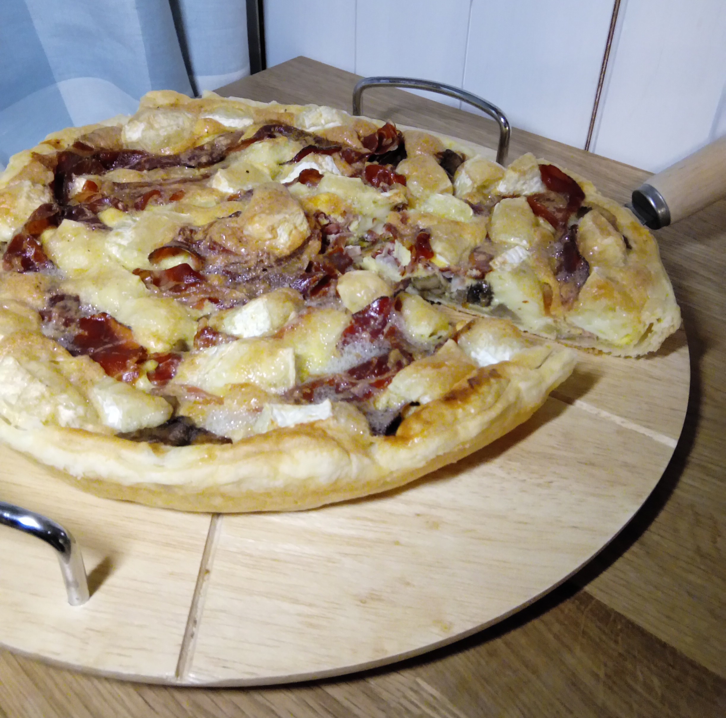 Tortino di funghi speck e a Brie