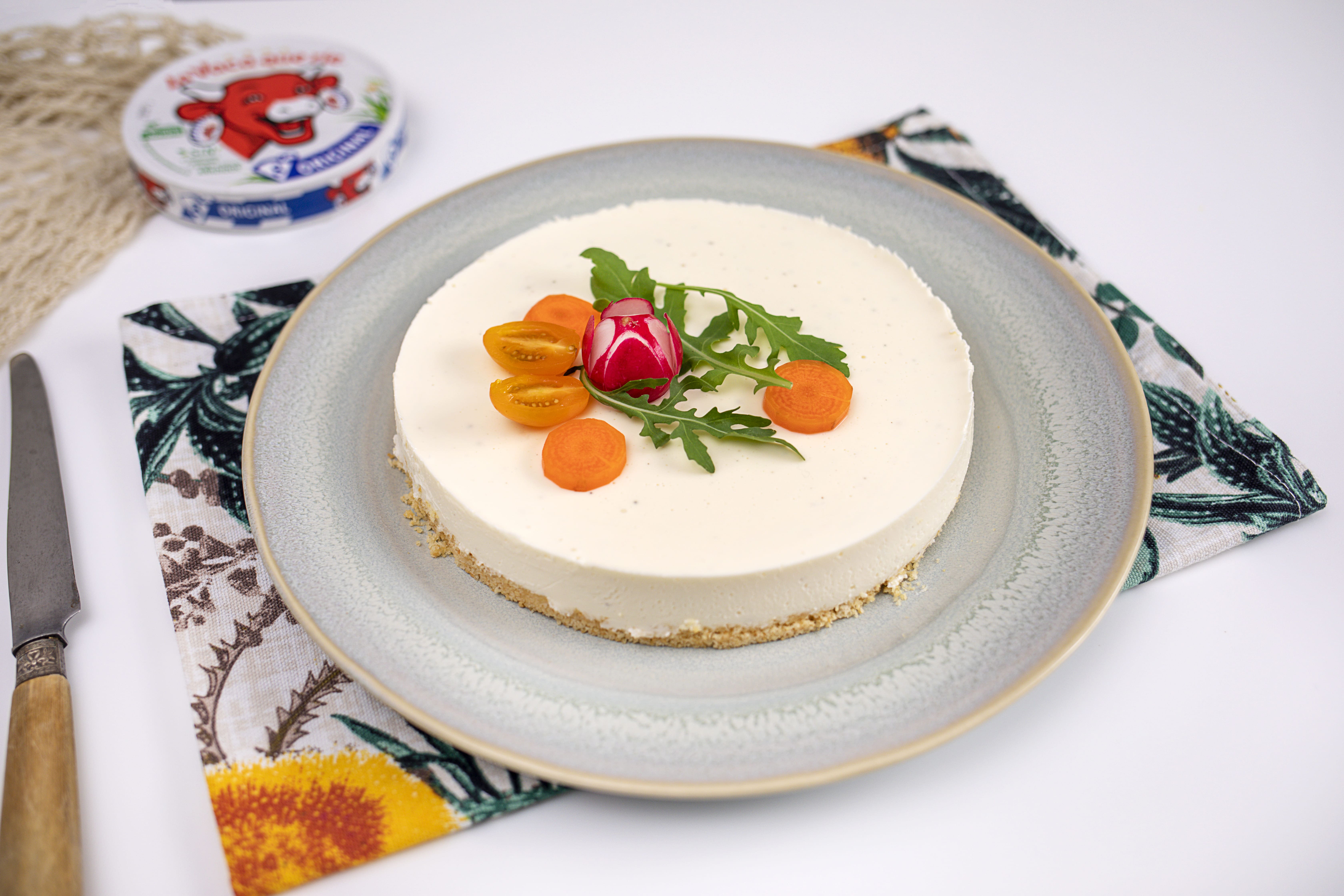 Tarta de queso de la vaca que ríe