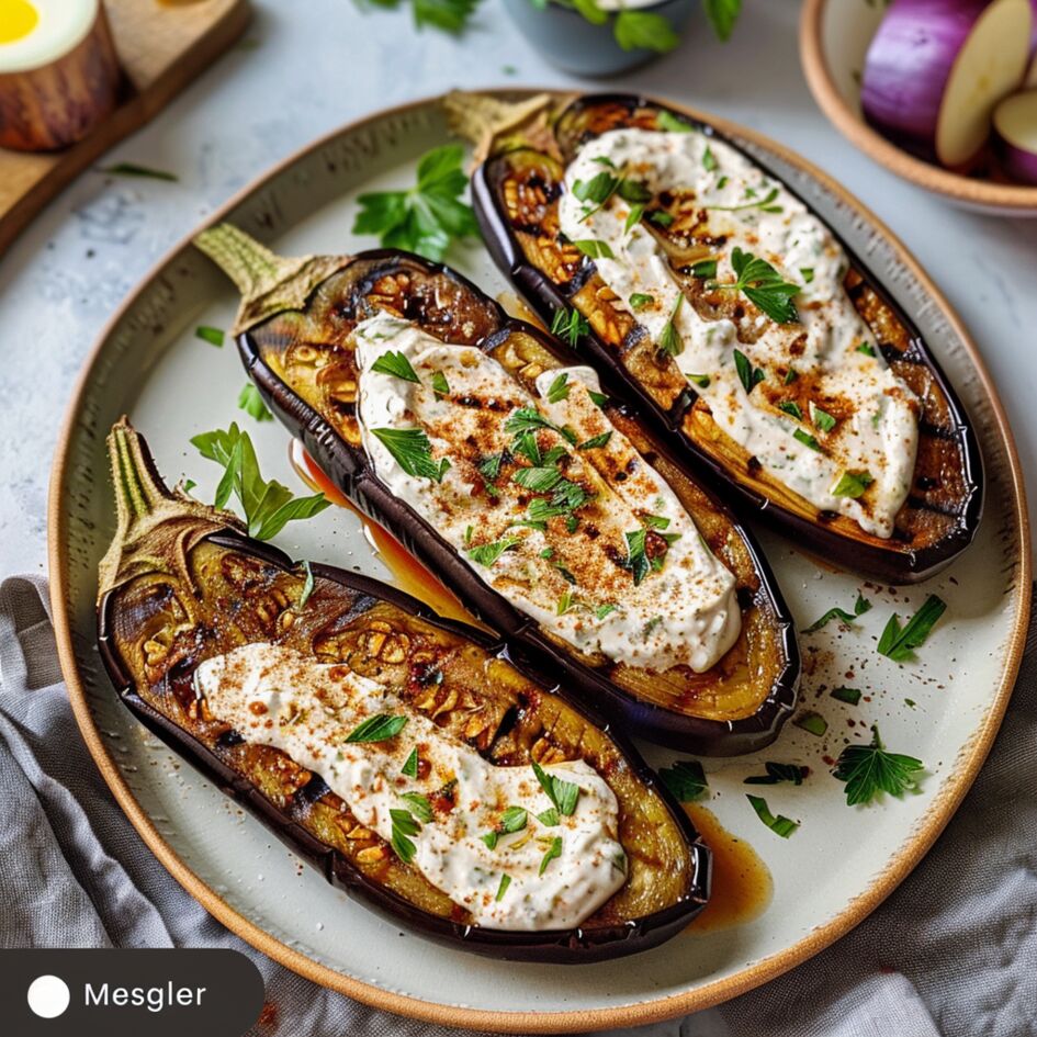 Melanzane arrosto con salsa allo yogurt