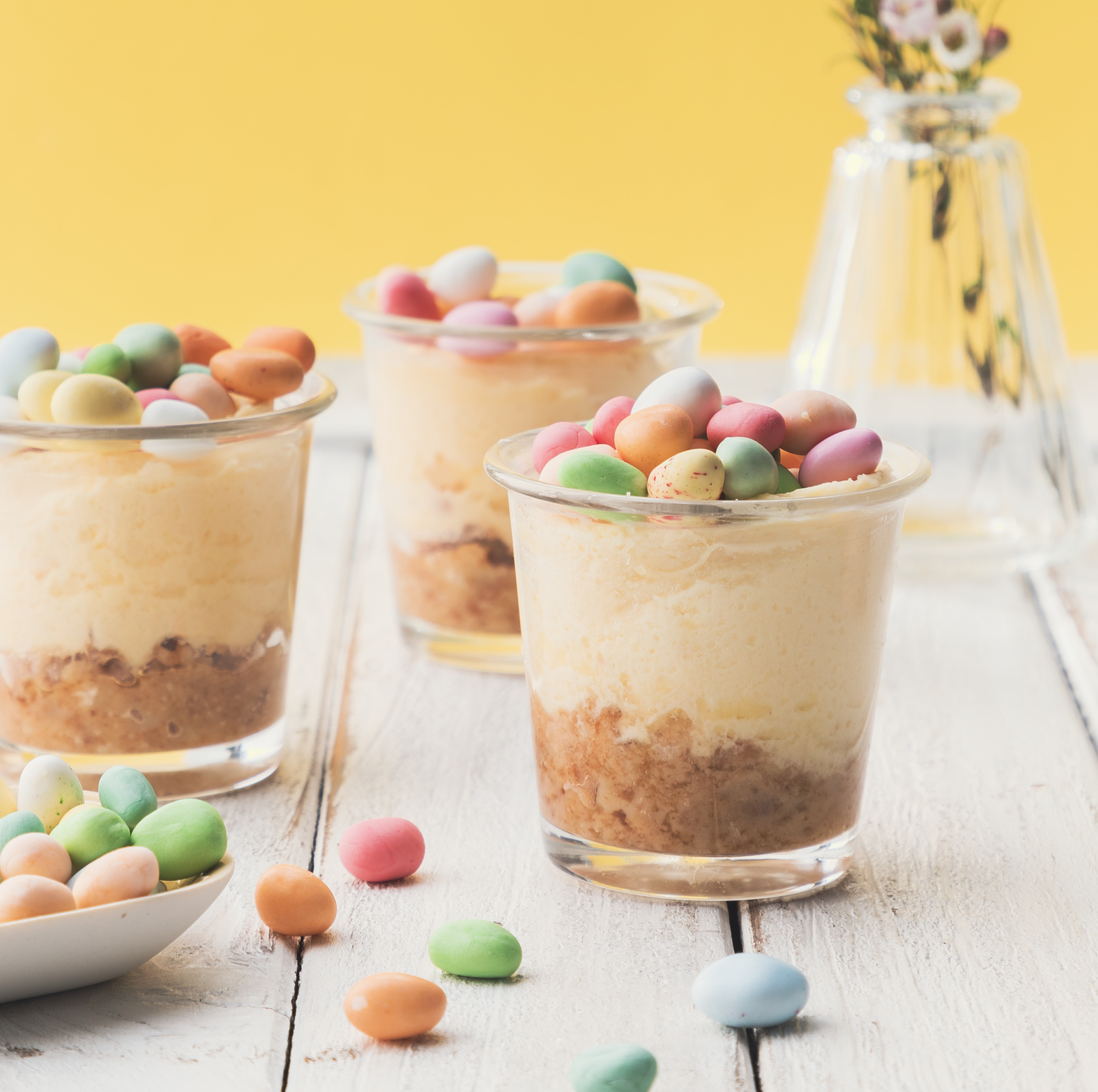 Cuencos de cheesecake