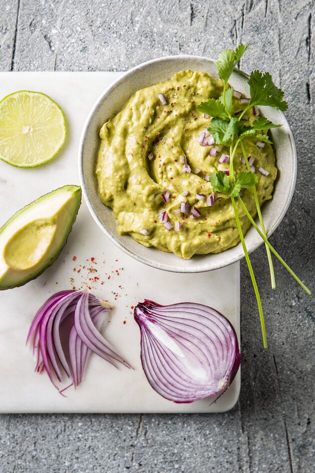 Guacamole de cebola vermelha
