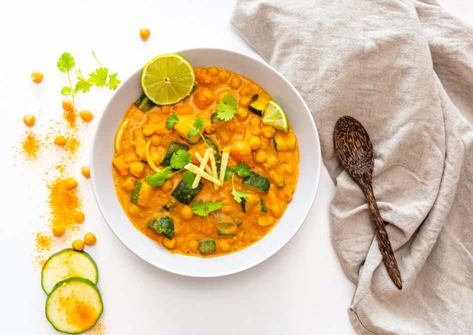 Vegan kikkererwtencurry