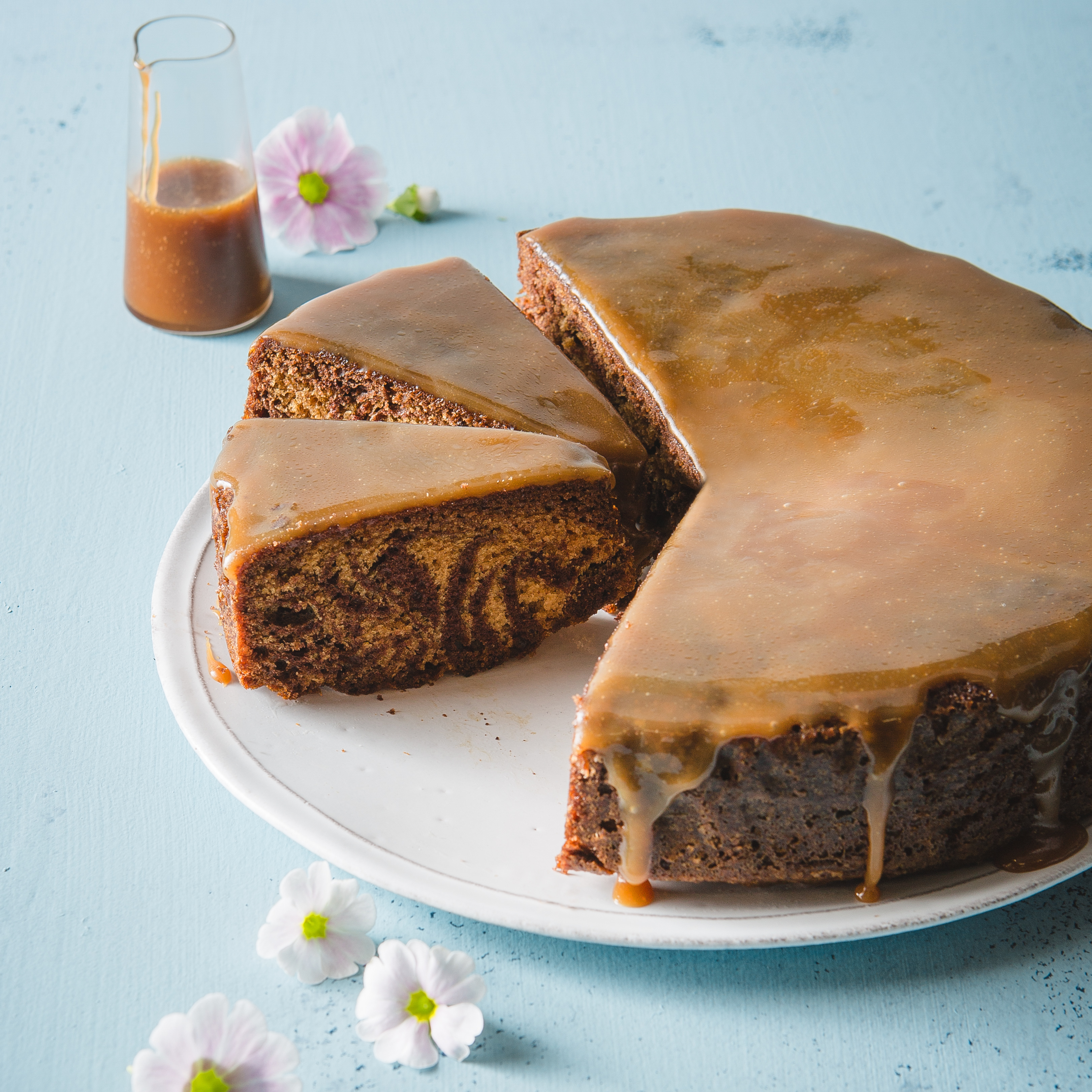 Marmorkuchen mit Schokoladenkaramell