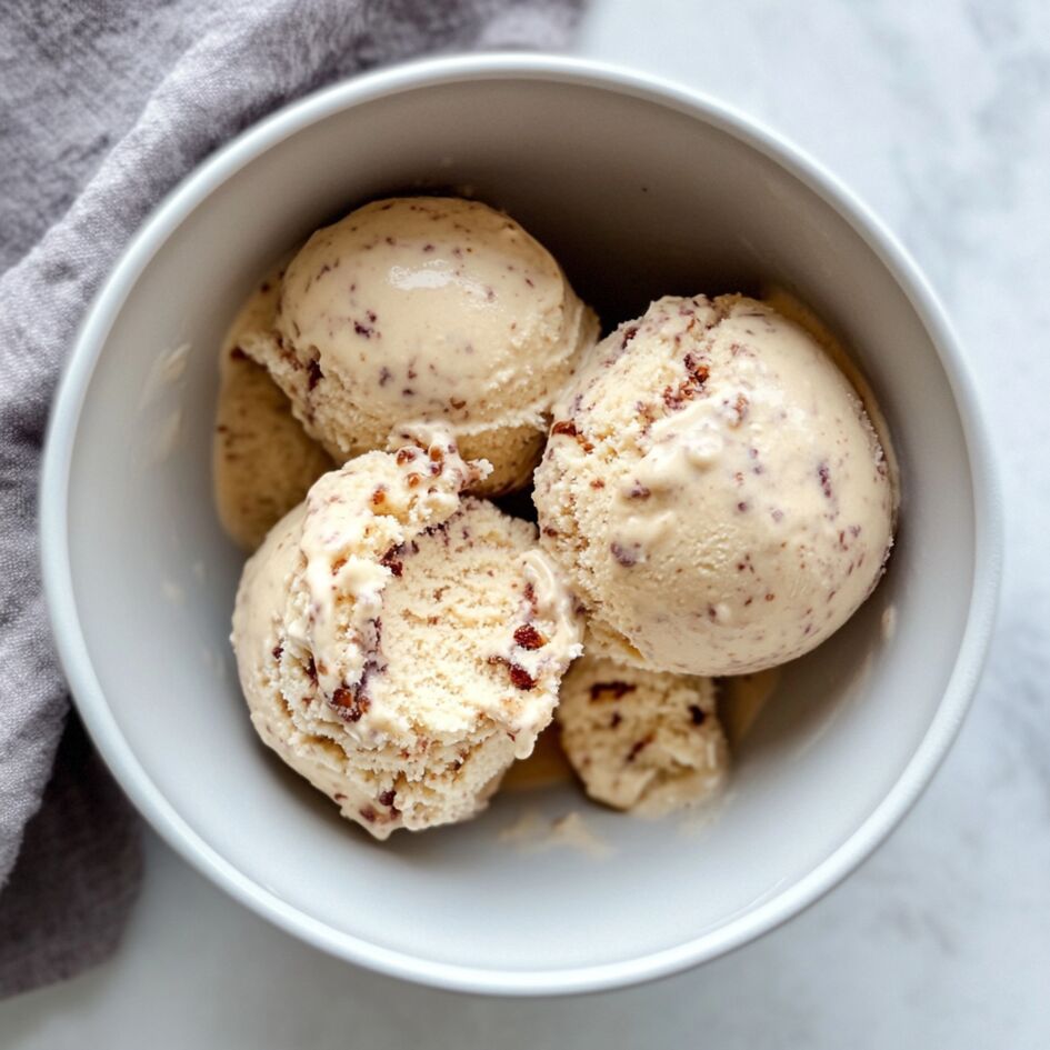 Helado de praliné