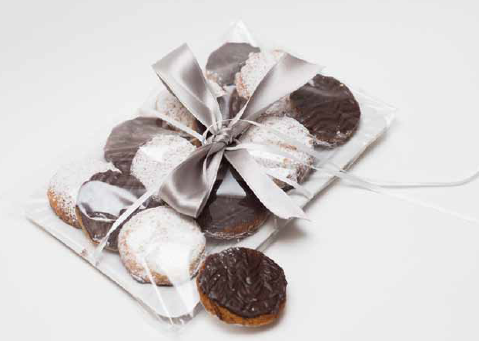 Biscotti glassati cocco e cioccolato