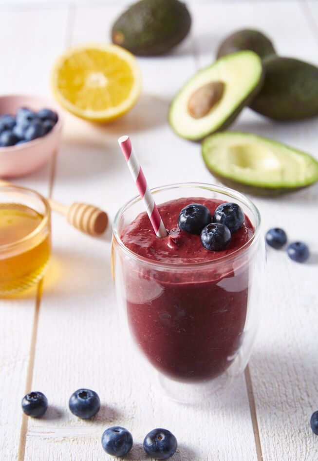 Avocado-Heidelbeer-Smoothie