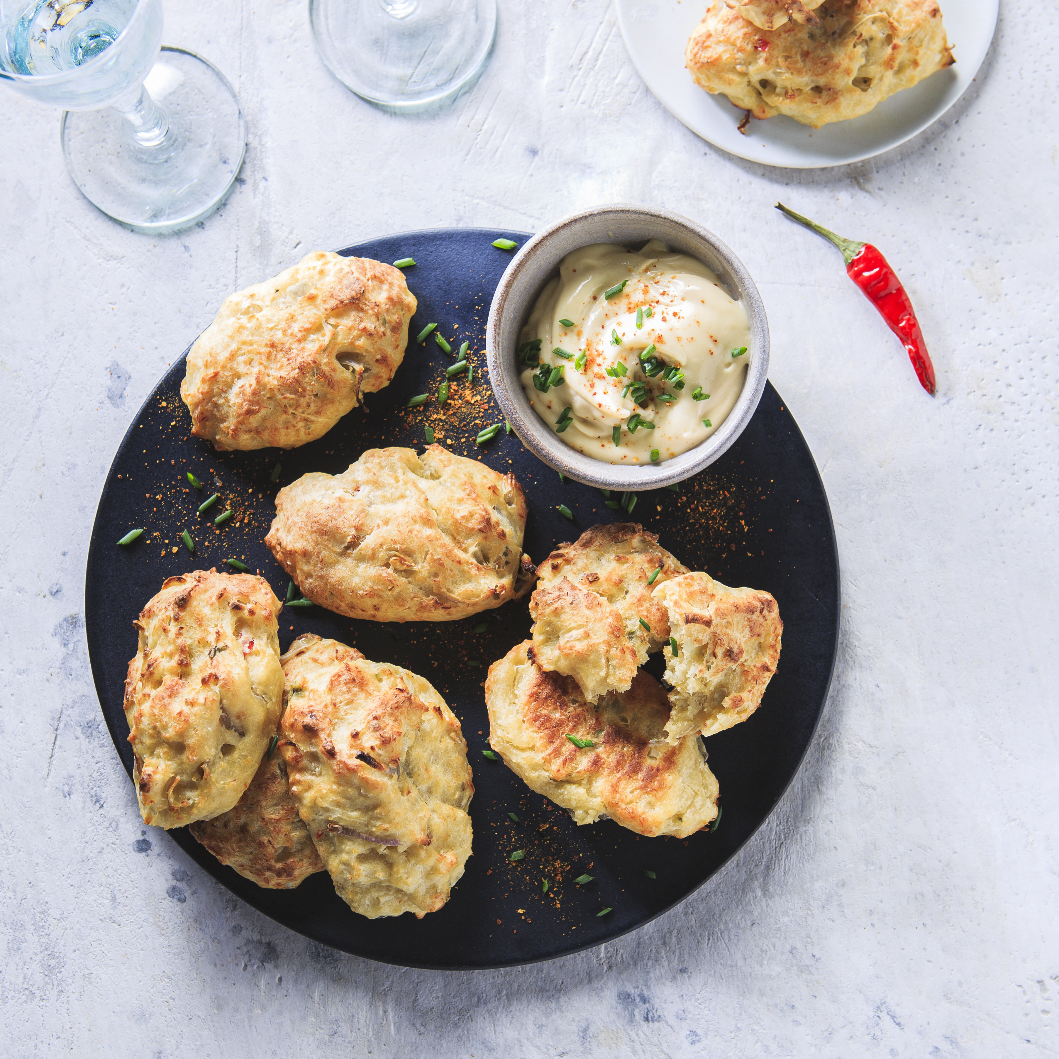 Cubos de bacalhau panados