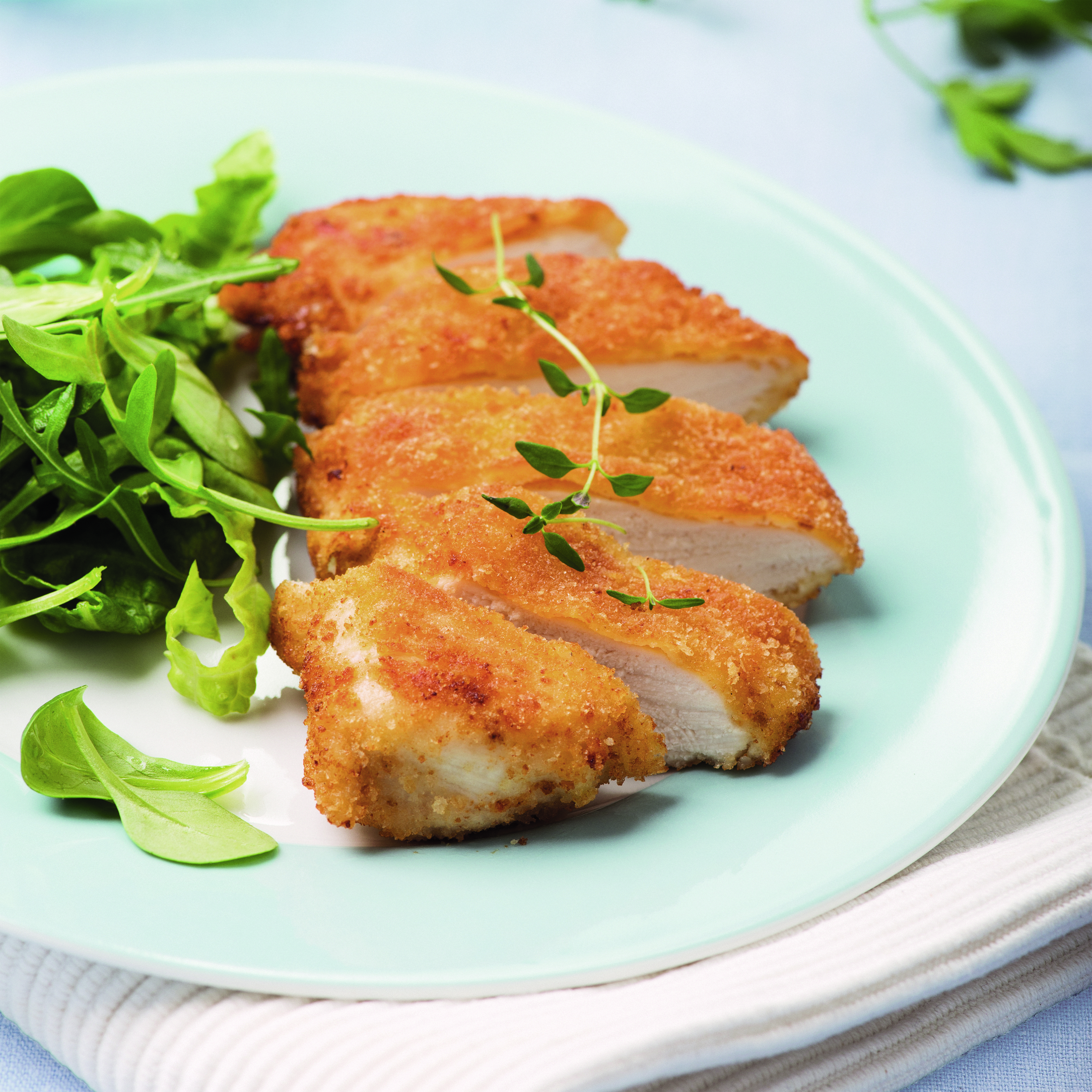 Escalopes de pavo rebozados