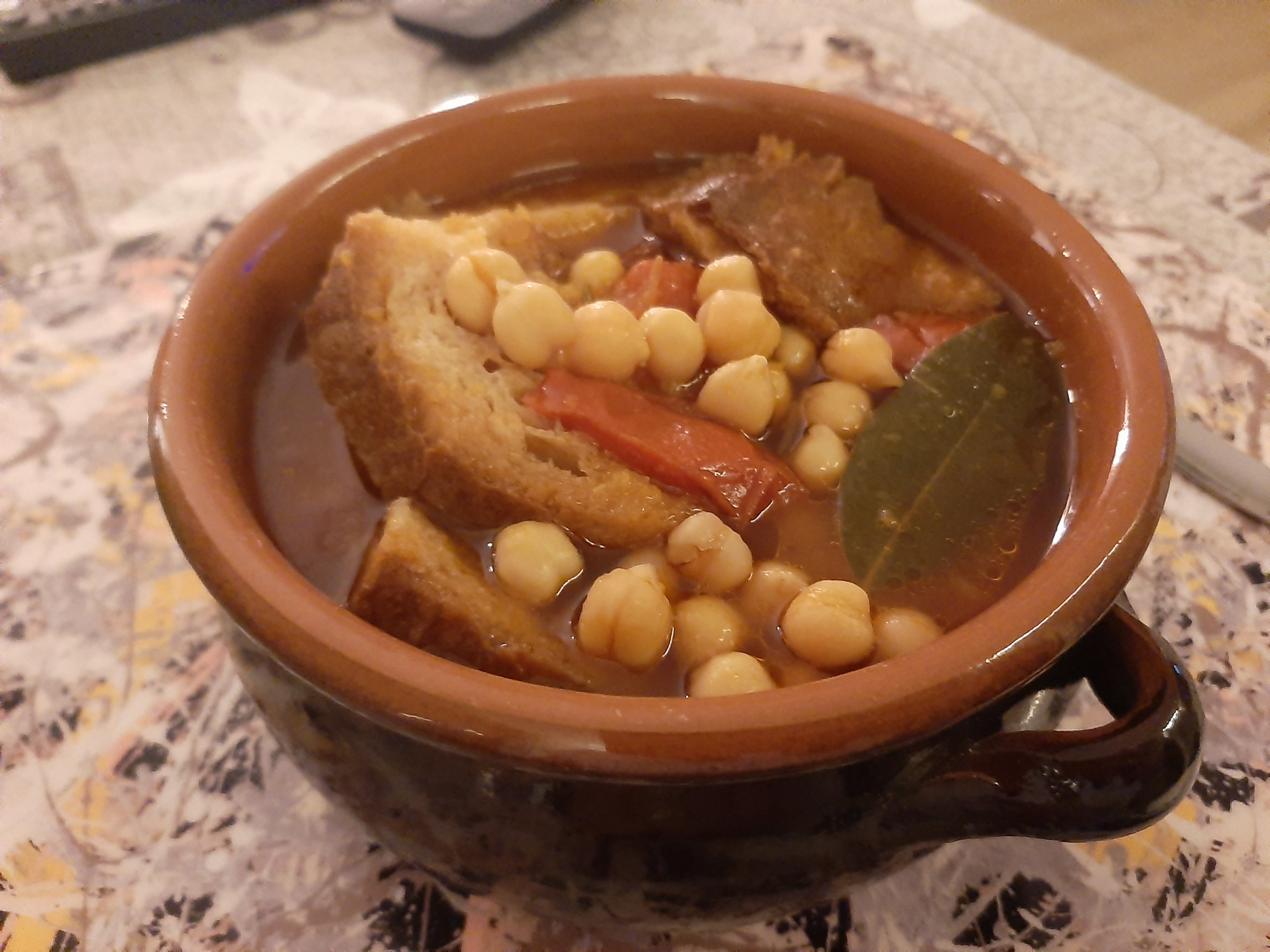 Zuppa di ceci rustica