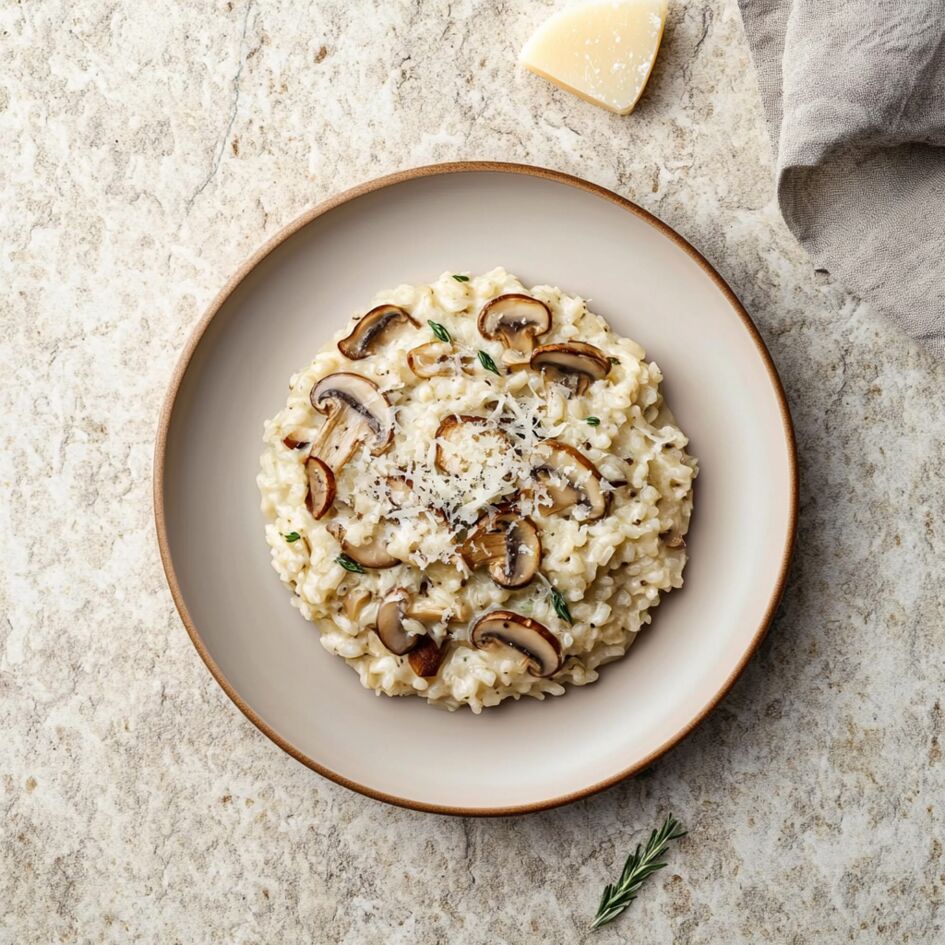 Risotto ai funghi e Parmigiano