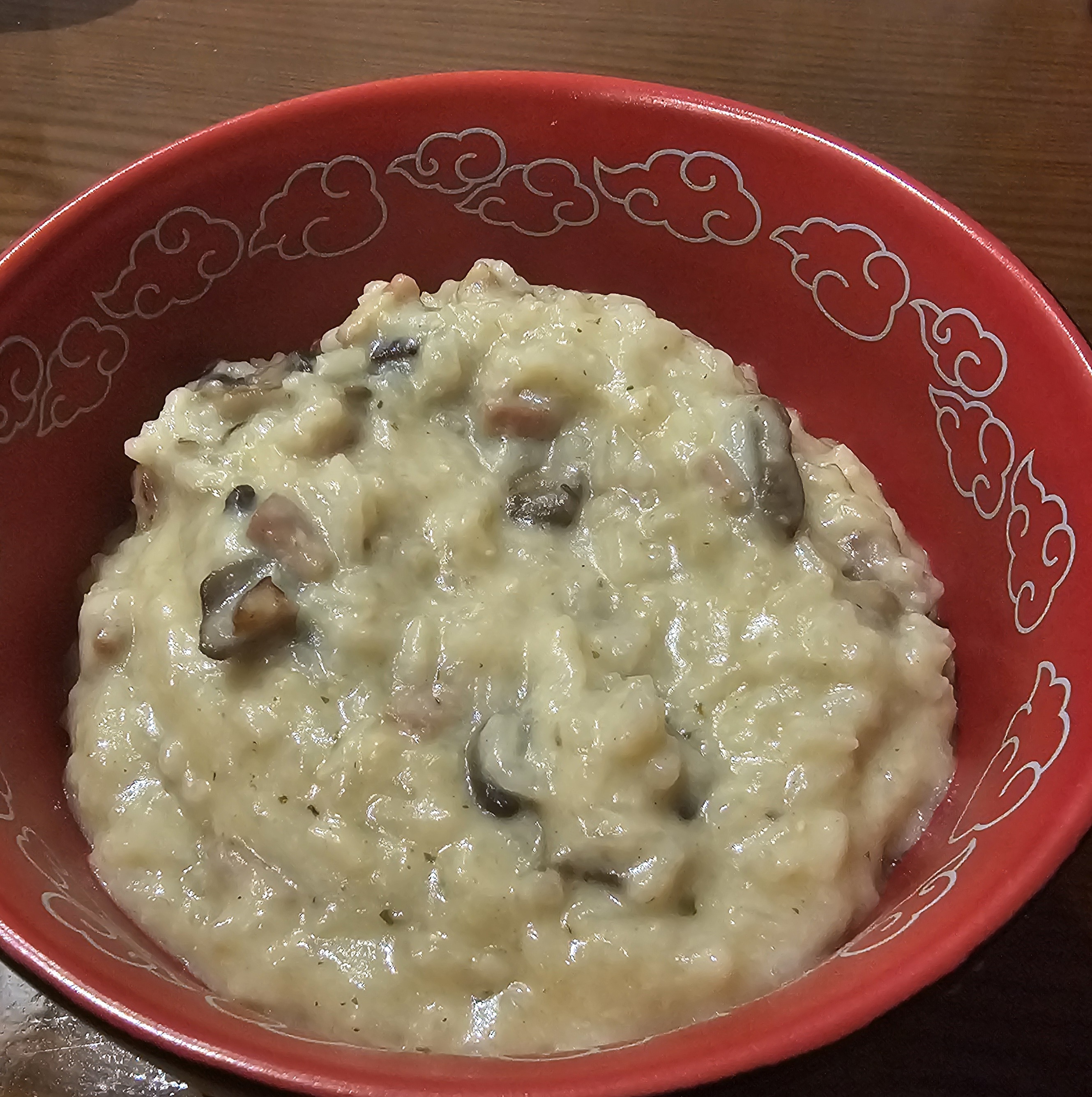 Risotto de Bacon y Champiñones